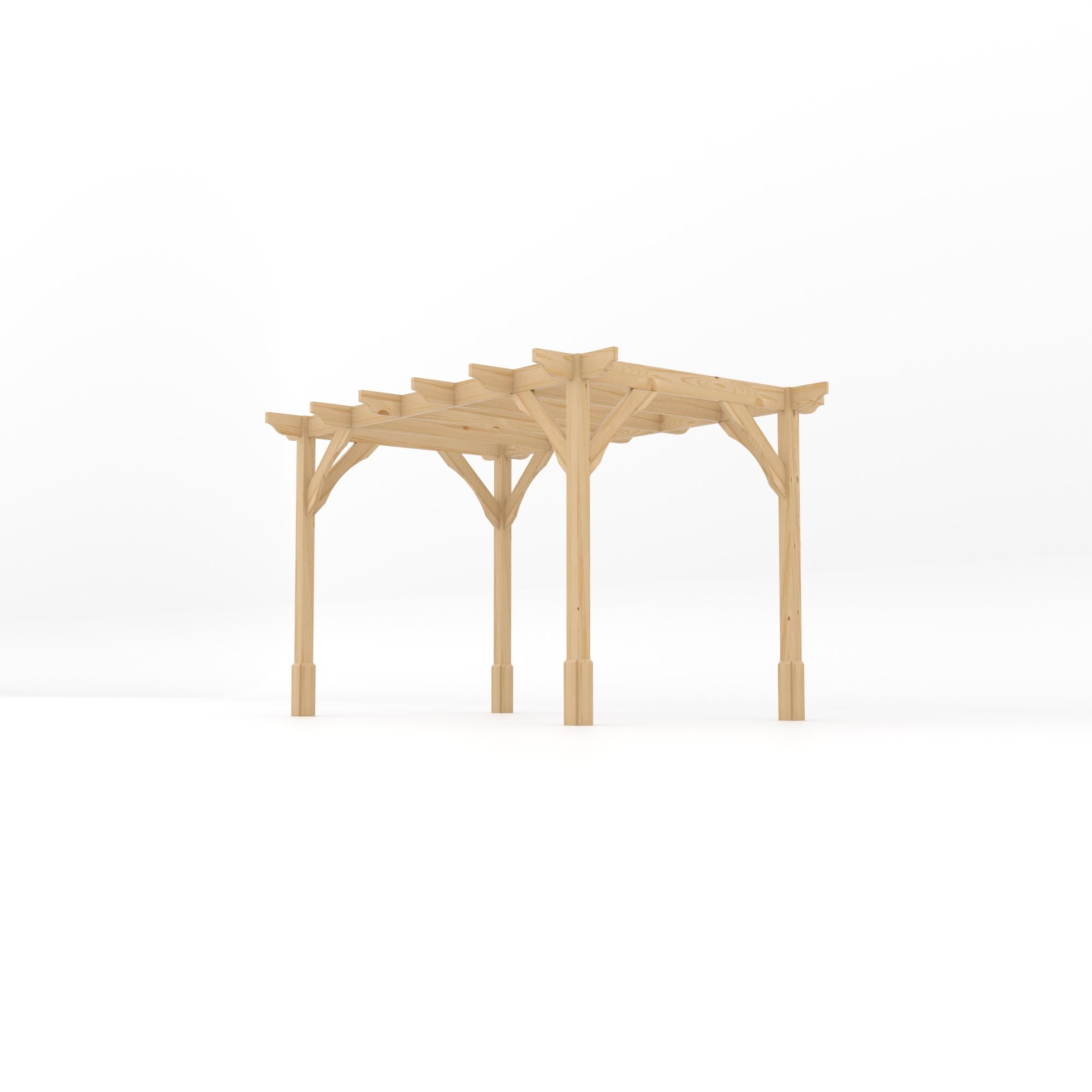 Freestanding Premium Pergola - Light Green - 2.4m Width x 3.6m Length