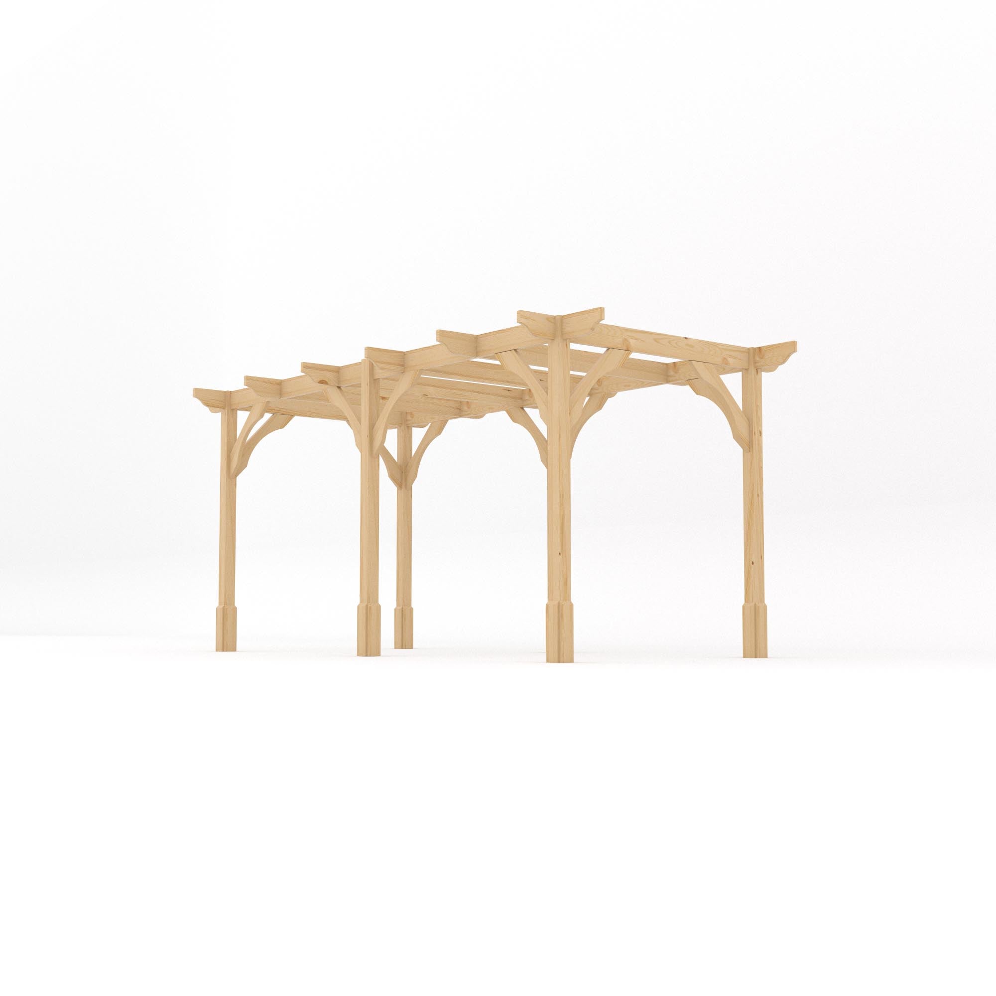 Freestanding Premium Pergola - Light Green - 3.6m Width x 4.8m Length
