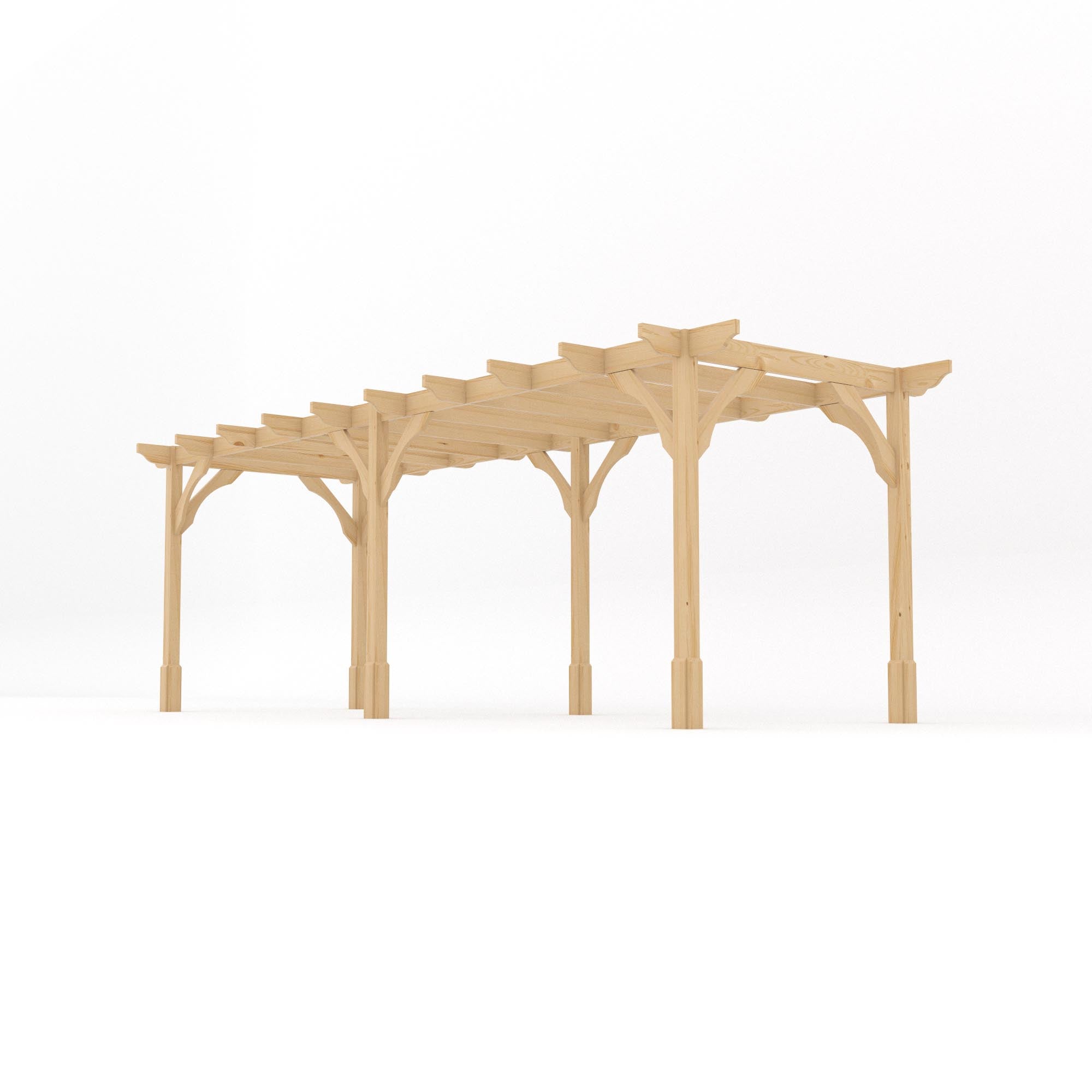 Freestanding Premium Pergola - Light Green - 1.8m Width x 6.6m Length