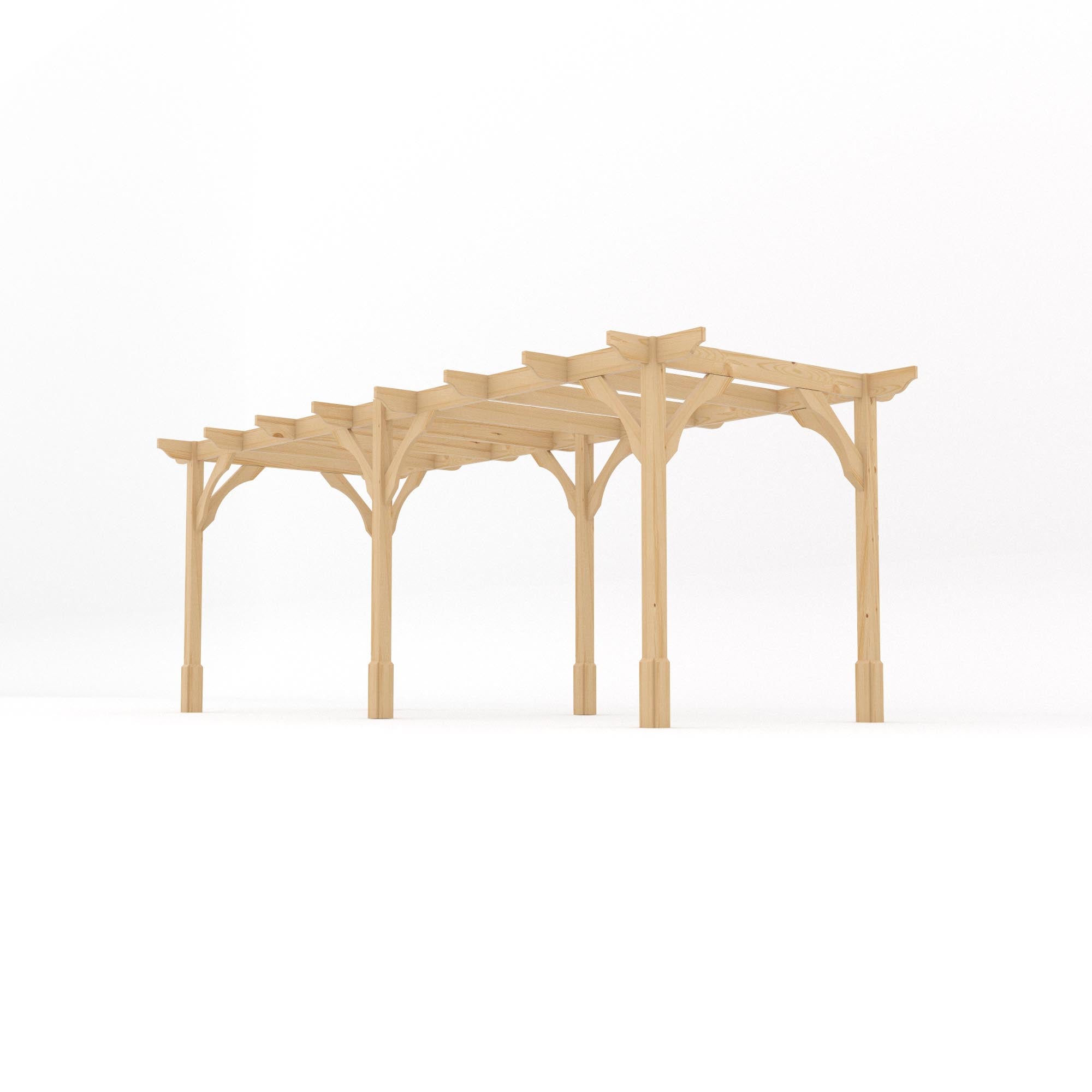 Freestanding Premium Pergola - Light Green - 3.6m Width x 6m Length