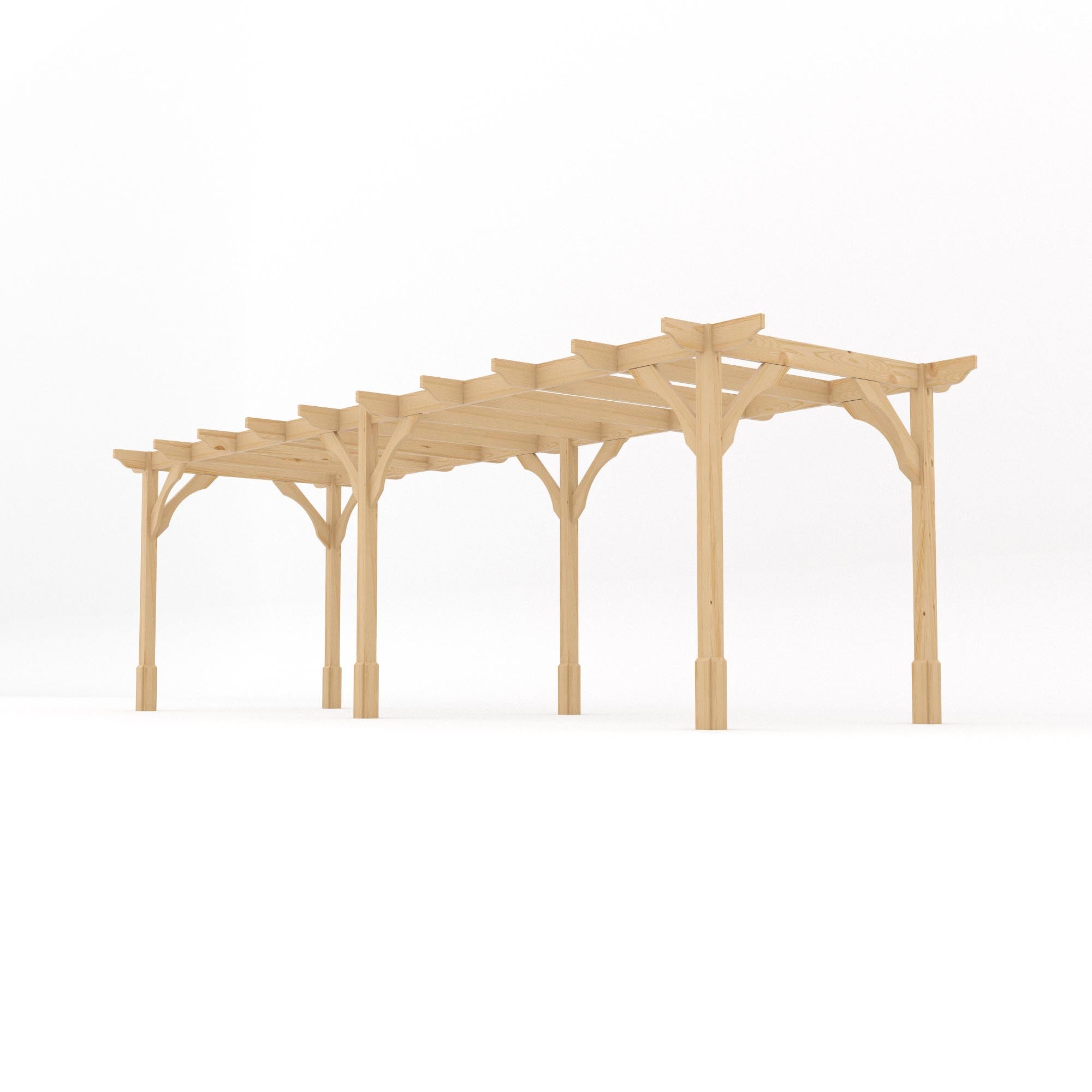 Freestanding Premium Pergola - Light Green - 4.2m Width x 7.2m Length