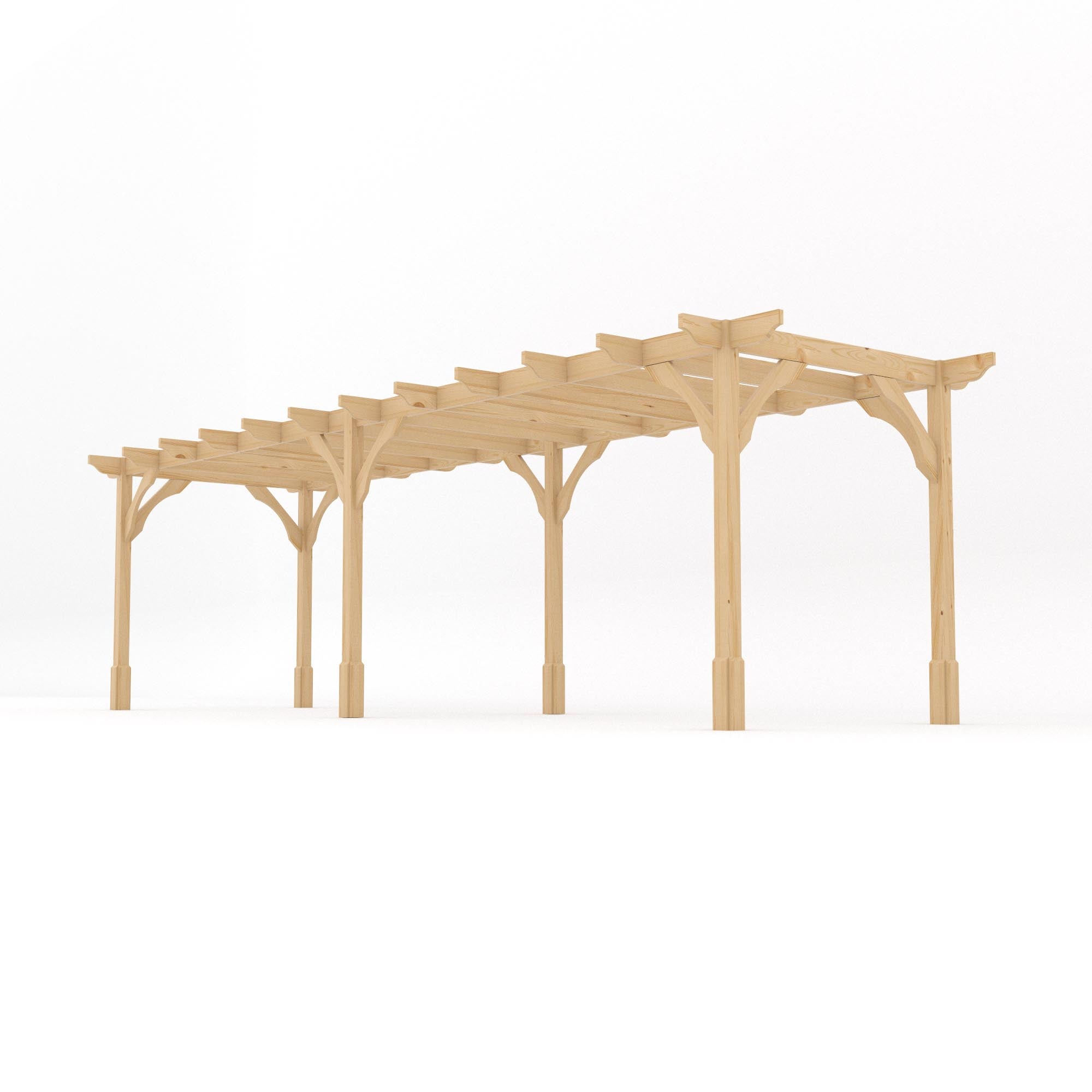Freestanding Premium Pergola - Light Green - 3.6m Width x 7.8m Length