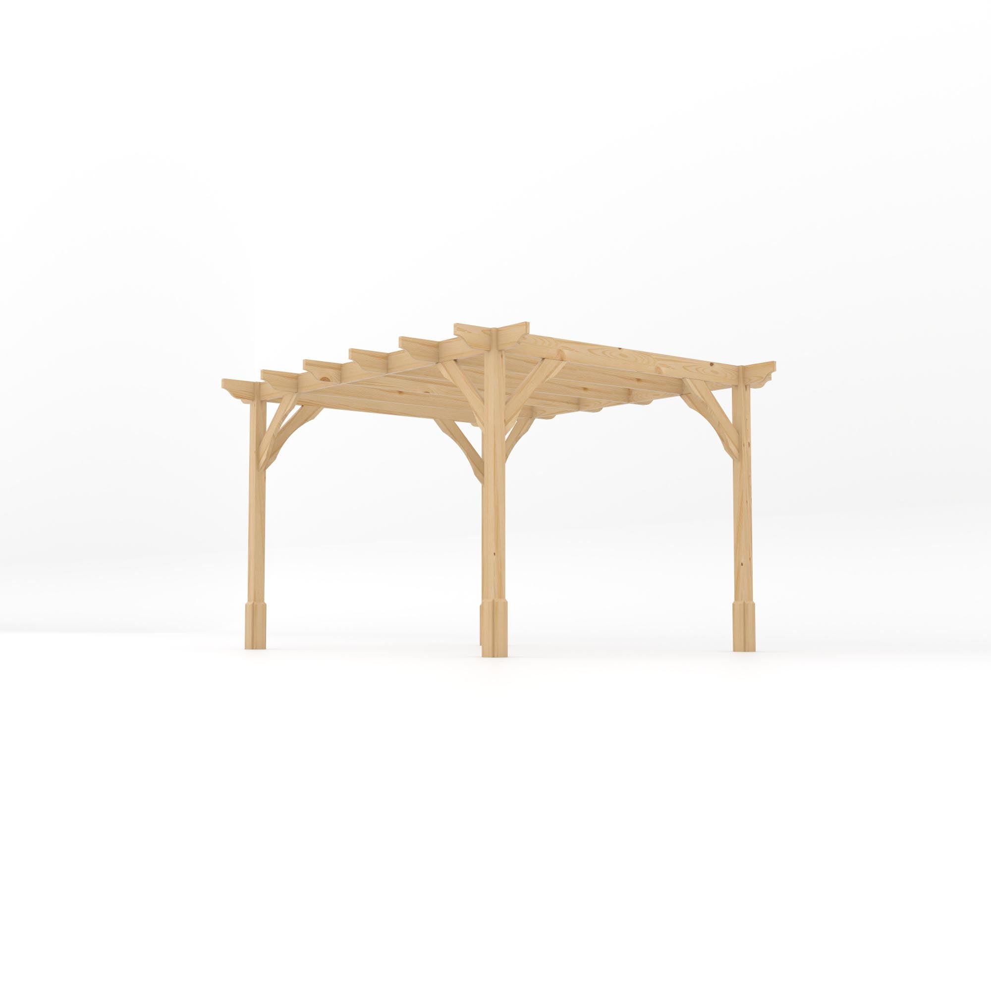 Freestanding Premium Pergola - Light Green - 3m Width x 3.6m Length
