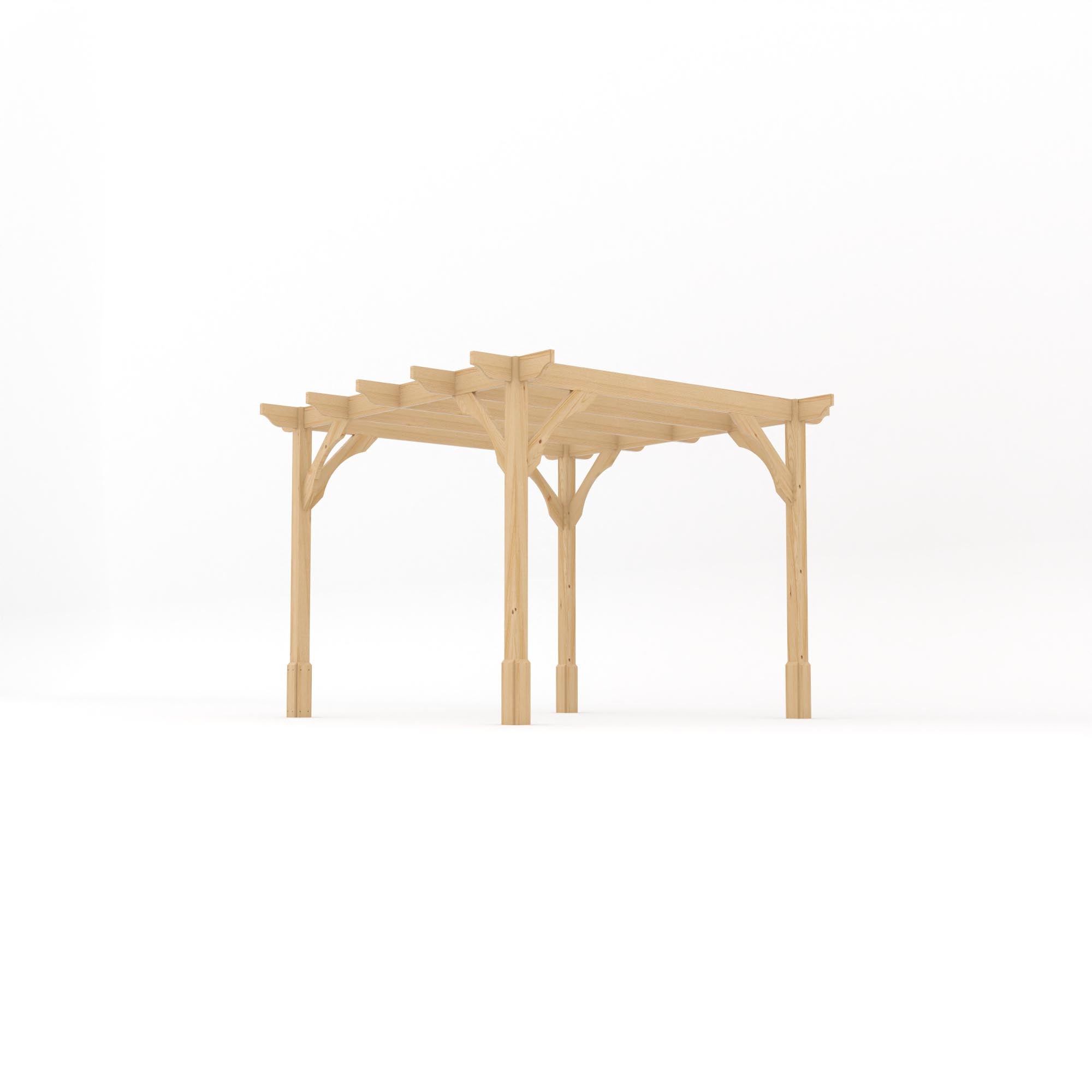 Freestanding Premium Pergola - Light Green - 3m Width x 3m Length - Clearance Grade