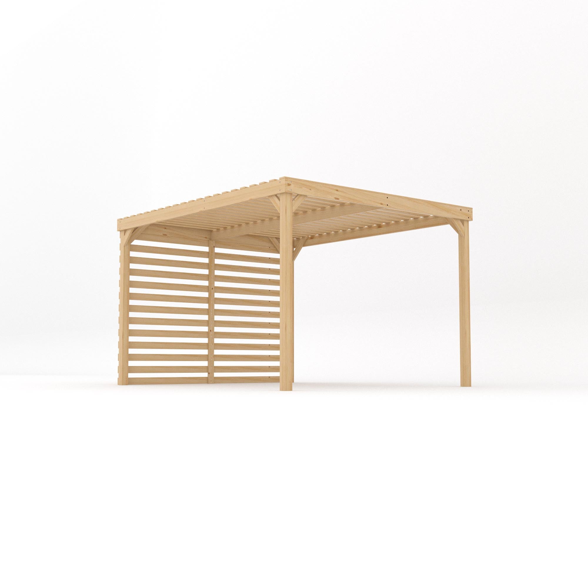 Freestanding Shade Pergola - Light Green - 3m Width x 3.6m Length