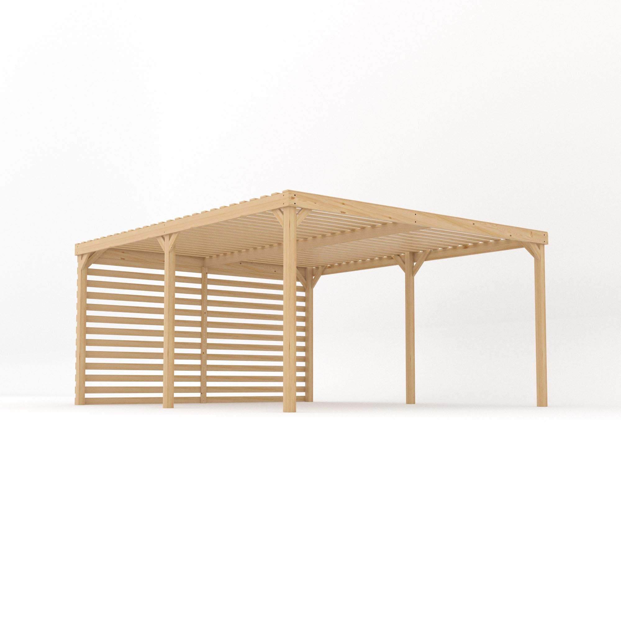 Freestanding Shade Pergola - Light Green - 4.2m Width x 4.8m Length