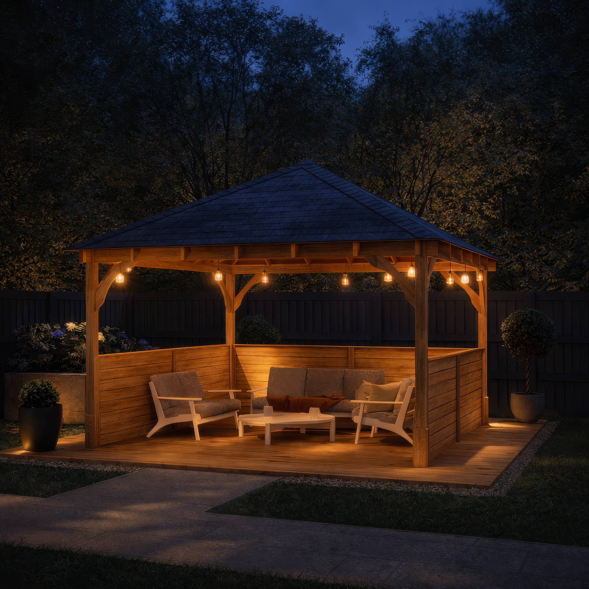 Ayston Apex Gazebo - Light Green - 4m Width x 4m Length