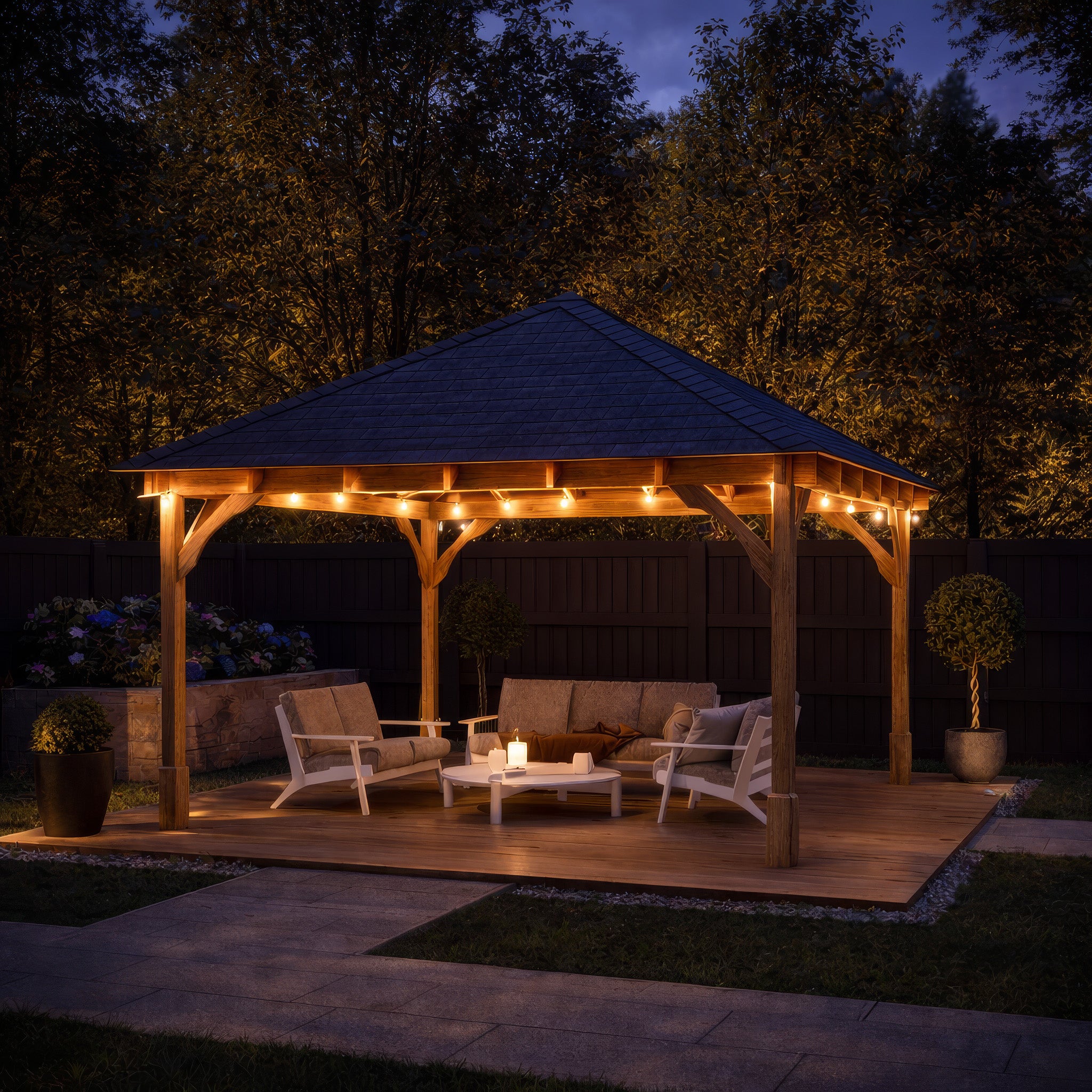 Ayston Apex Gazebo - Light Green - 4m Width x 4m Length