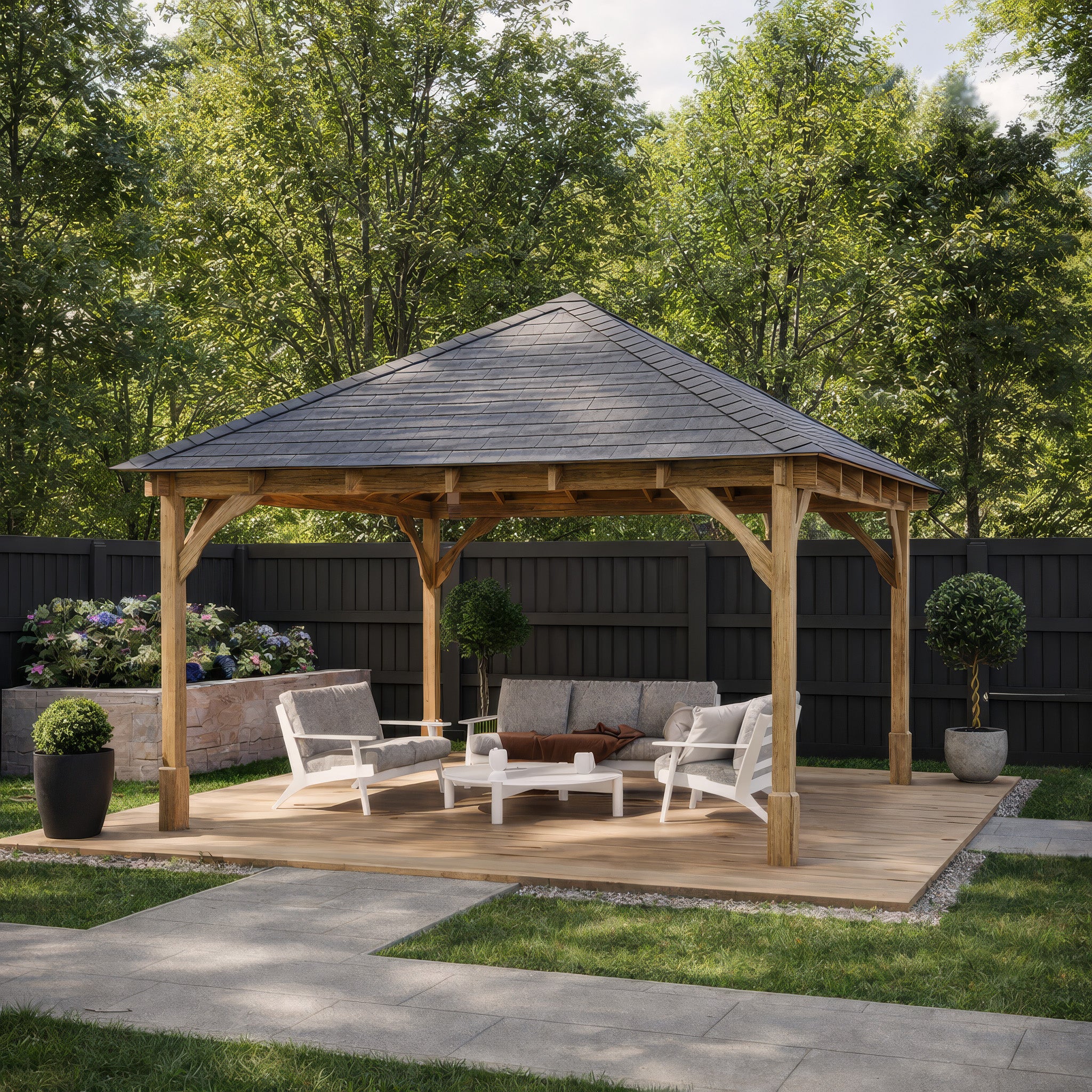 Ayston Apex Gazebo - Light Green - 3m Width x 3m Length