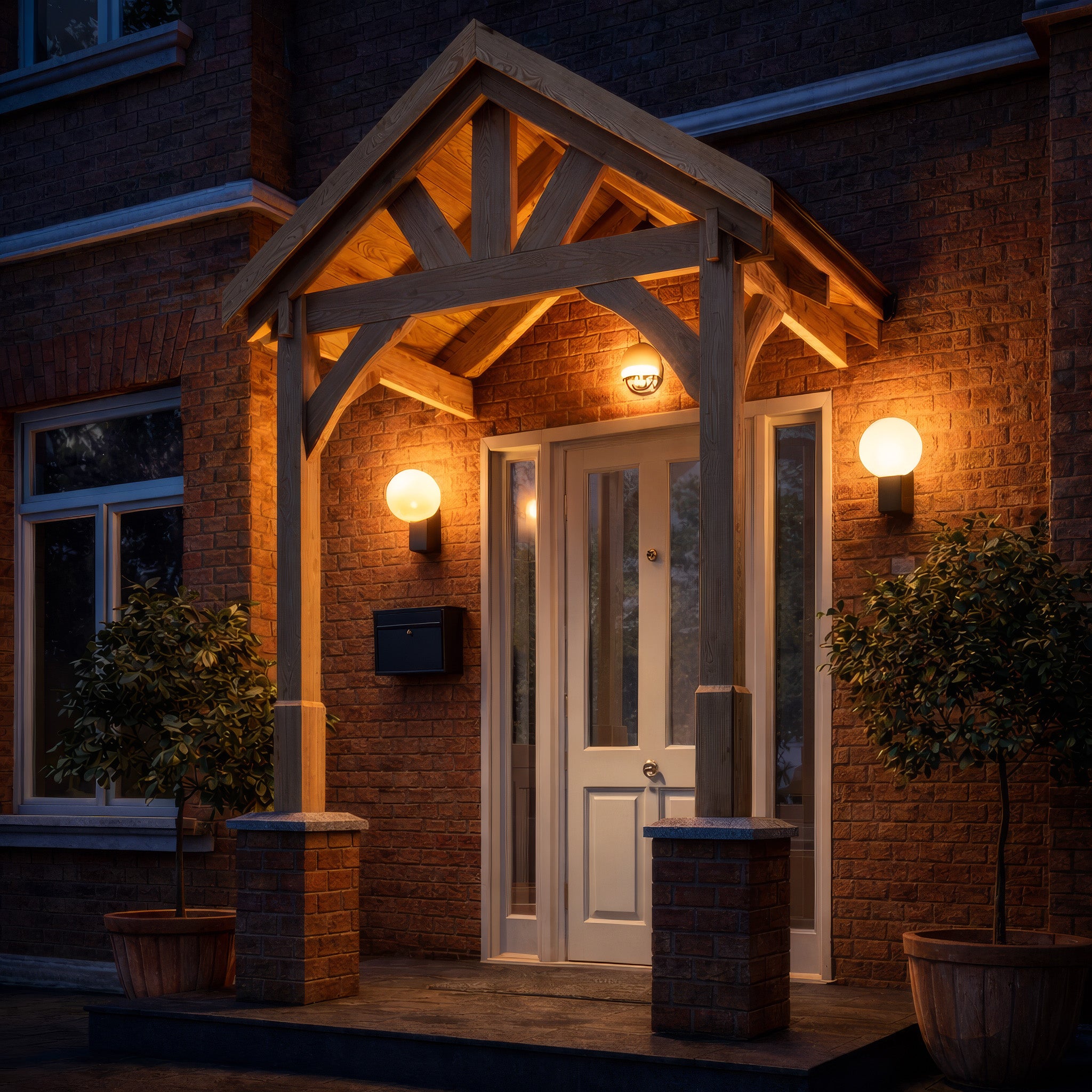 Slate Tile Roof Porch - Light Green - 1.22m Depth x 1.8m Width