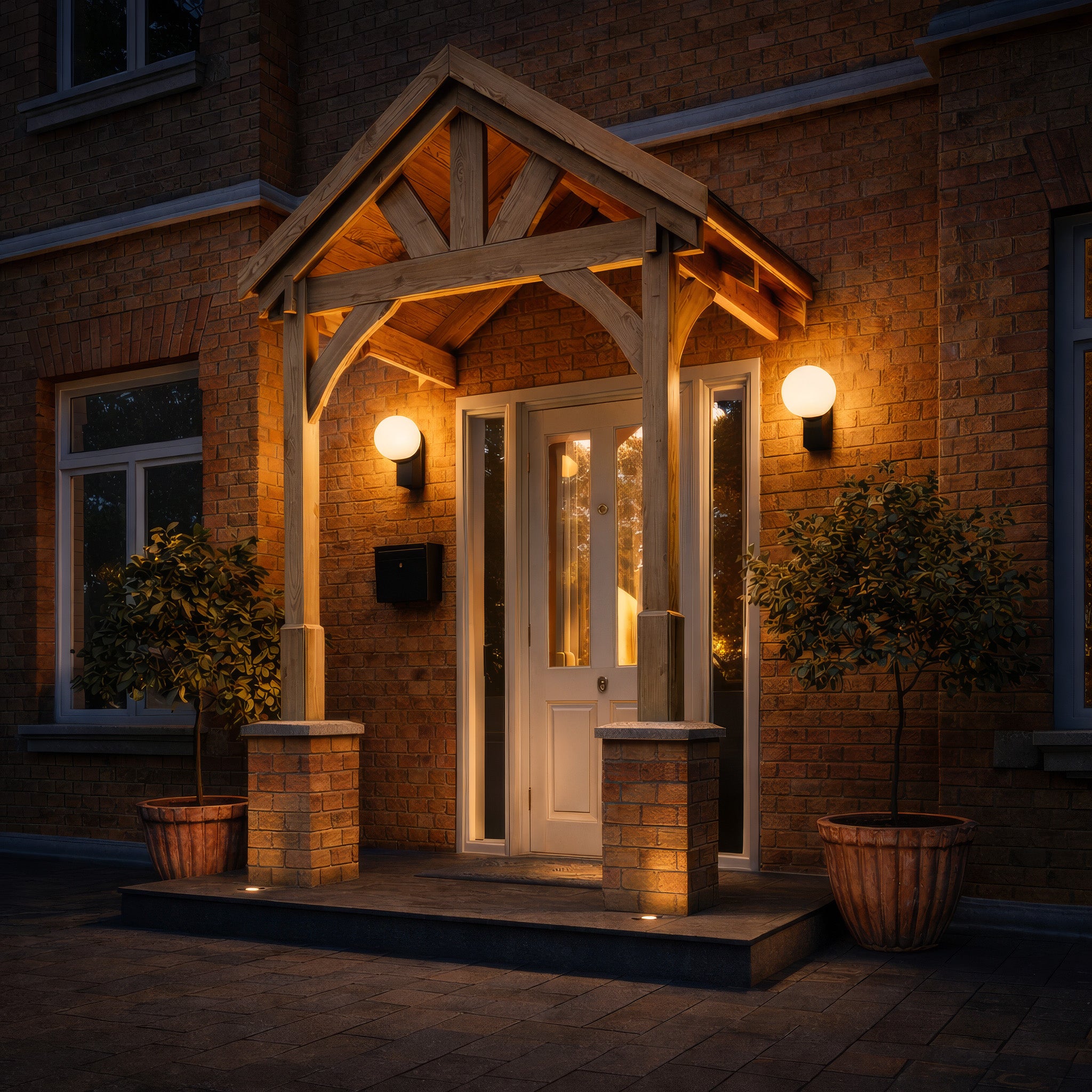 Slate Tile Roof Porch - Light Green - 1.22m Depth x 1.8m Width