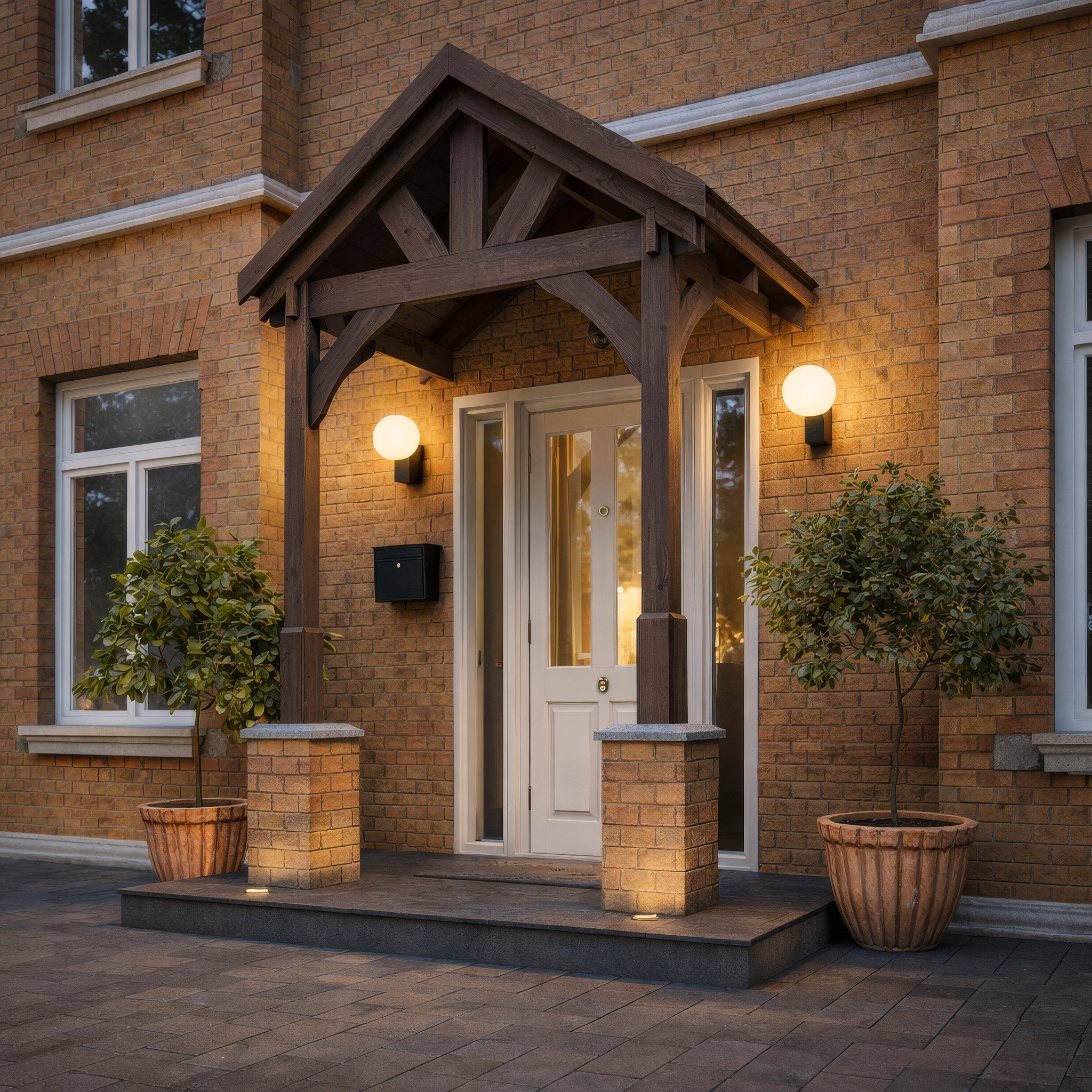 Slate Tile Roof Porch - Rustic Brown - 1.22m Depth x 1.8m Width