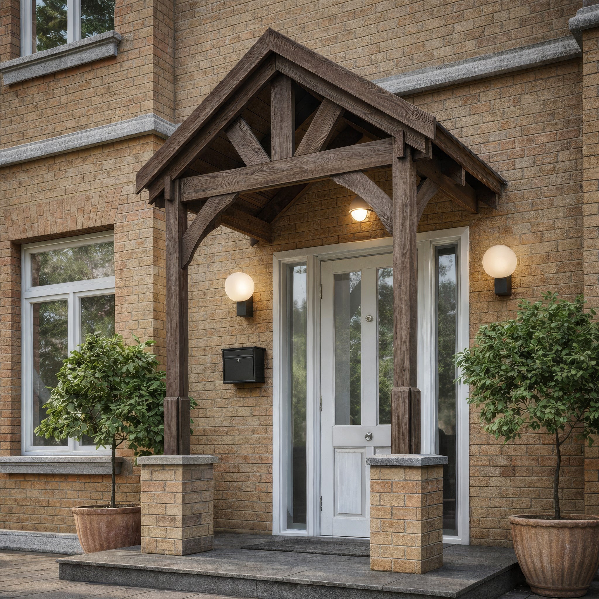 Slate Tile Roof Porch - Rustic Brown - 1.22m Depth x 1.8m Width