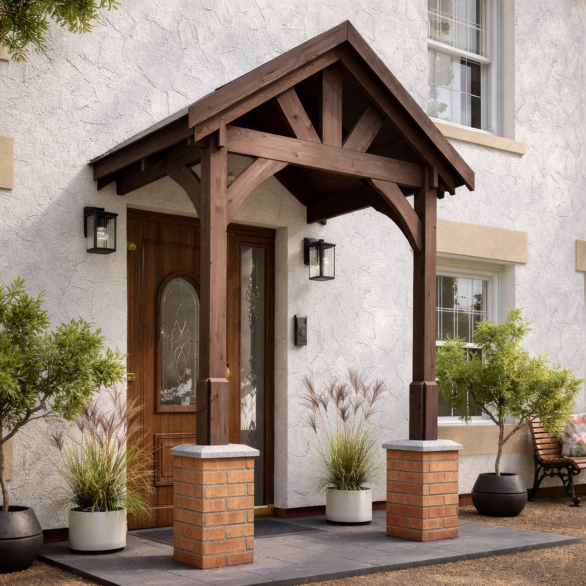 Slate Tile Roof Porch - Rustic Brown - 1.22m Depth x 1.8m Width