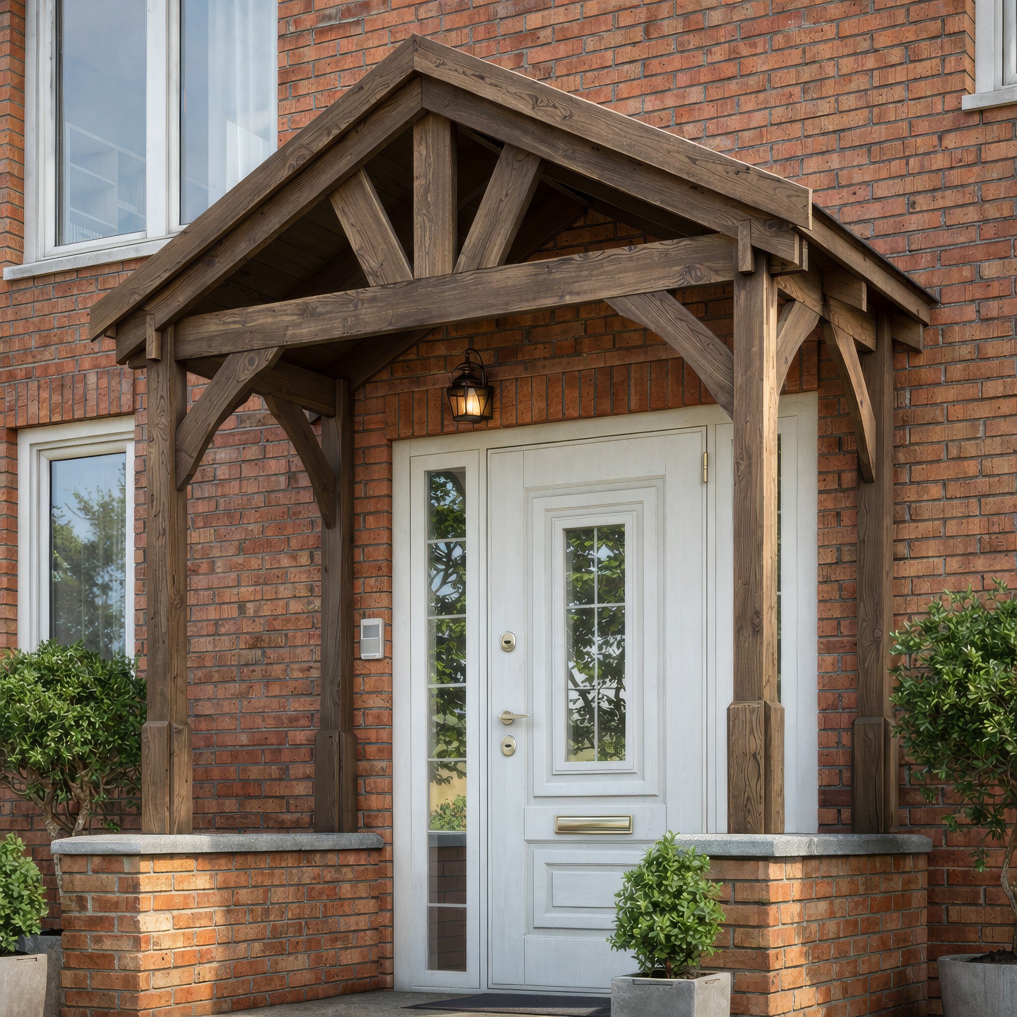 Slate Tile Roof Porch - Rustic Brown - 1.22m Depth x 2.4m Width