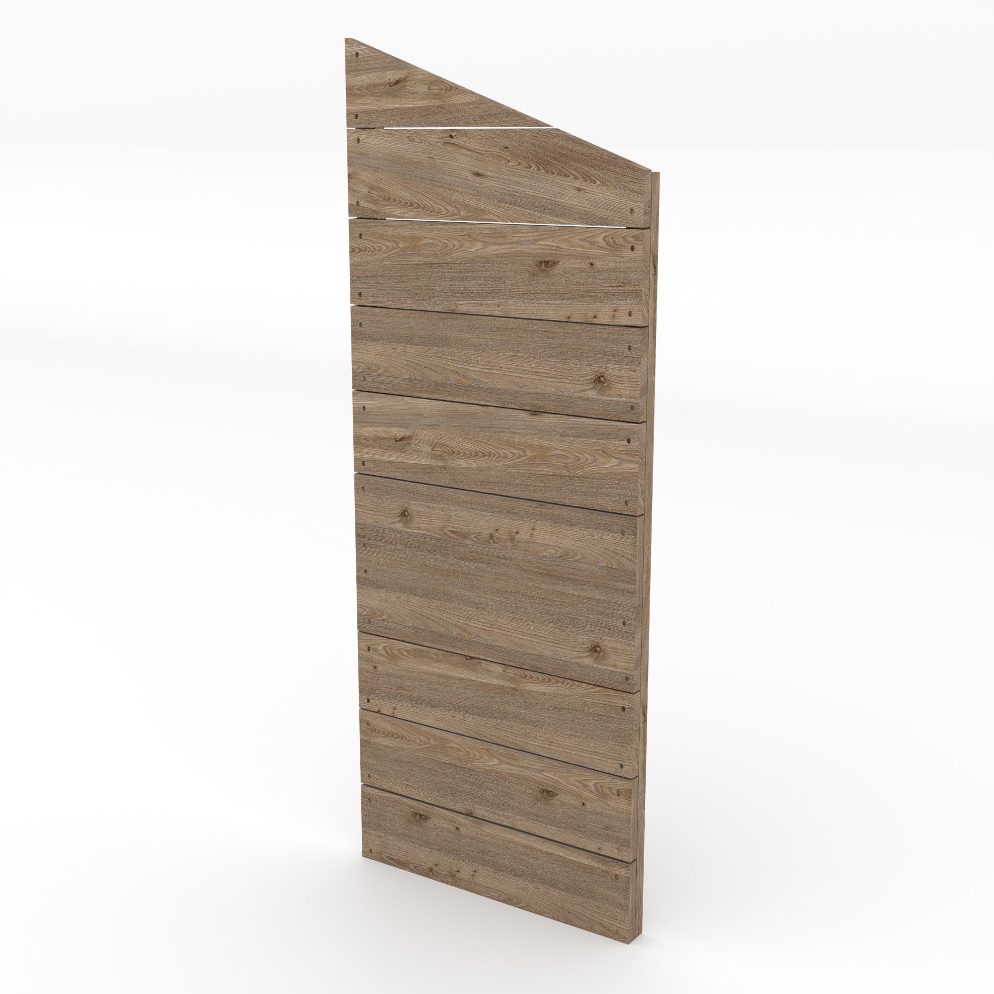 Log Store Partition Panel for 6ft Tall Log Store - Rustic Brown