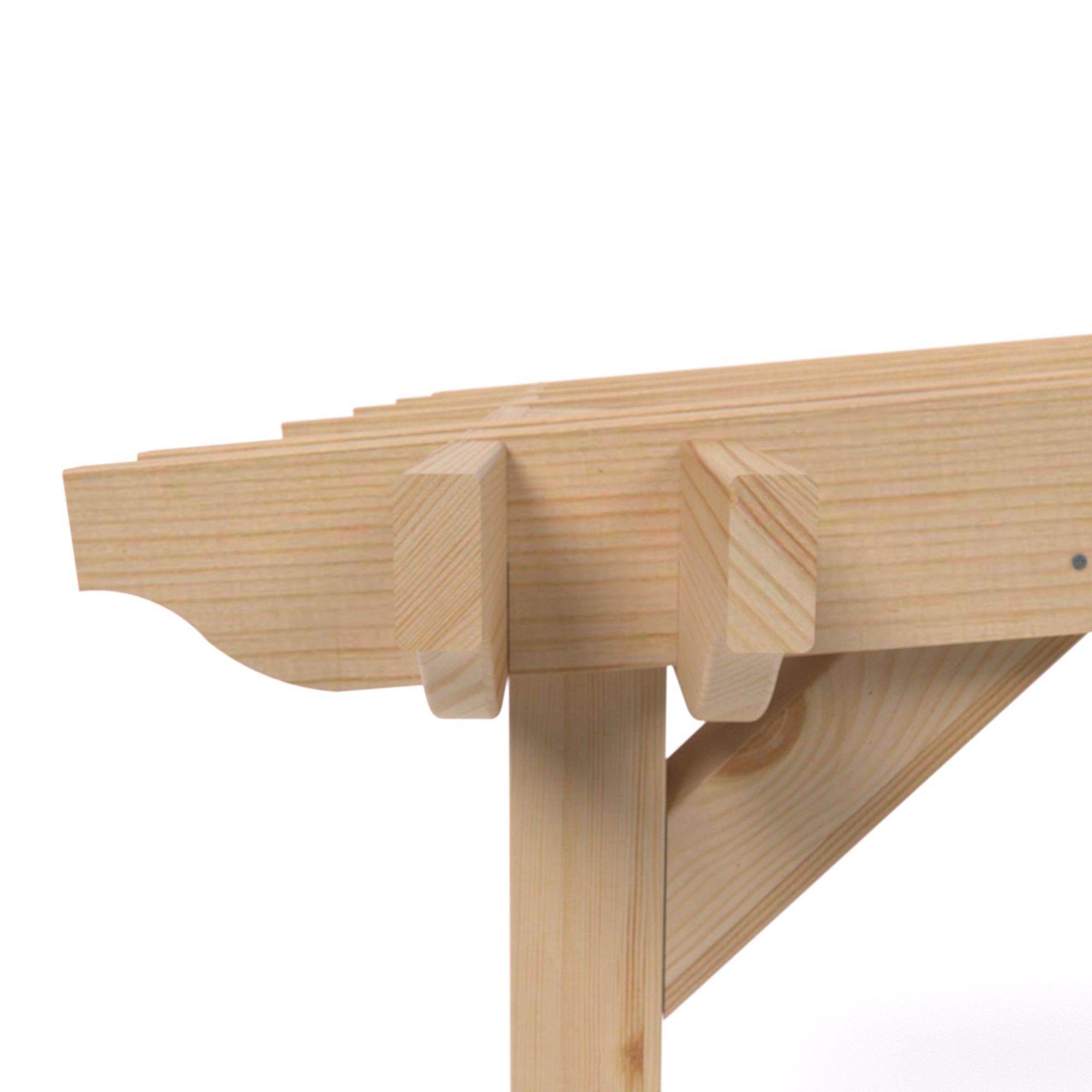 Freestanding Double Premium Pergola - Light Green - 3.6m Width x 3.6m Length