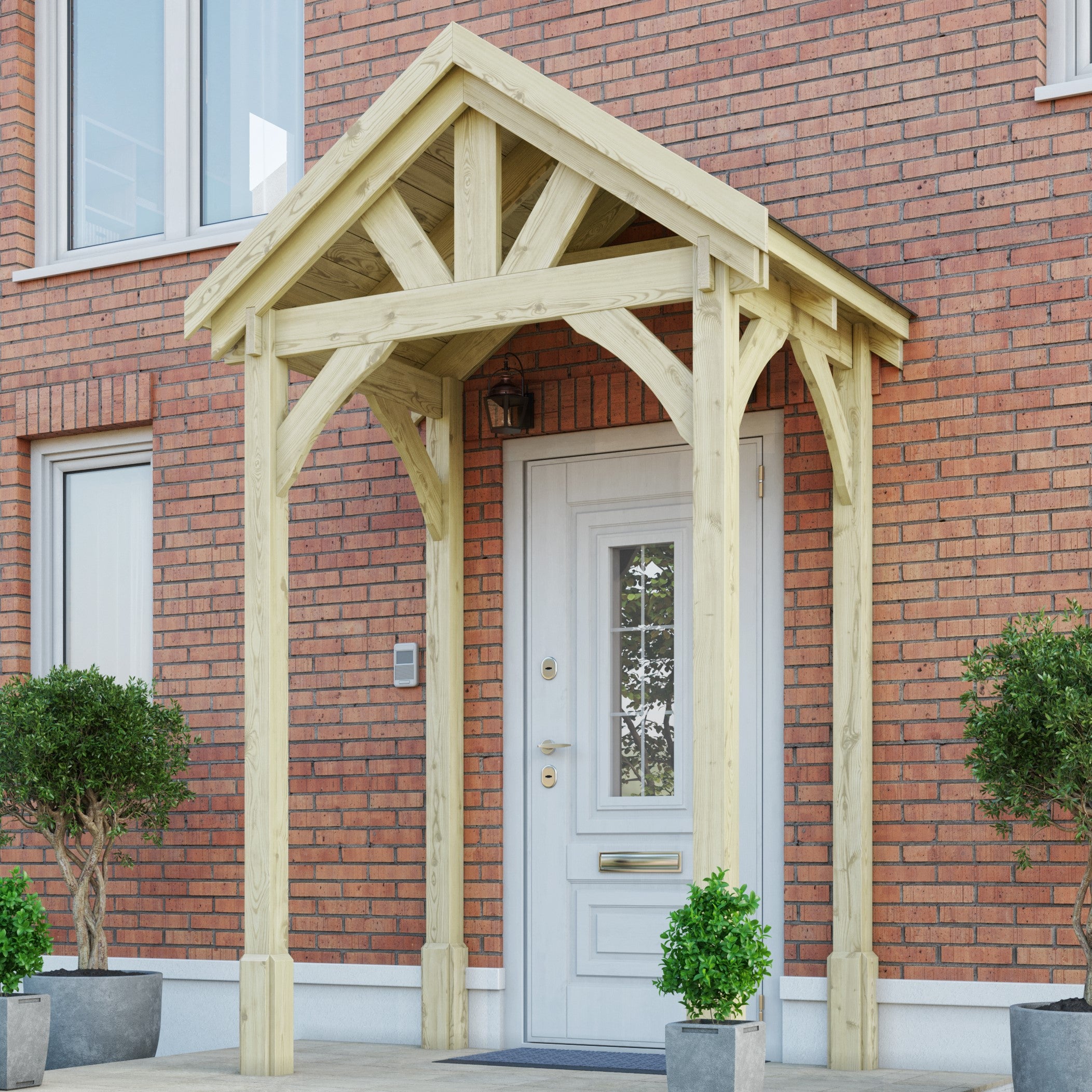 Slate Tile Roof Porch - Light Green - 1.22m Depth x 1.8m Width