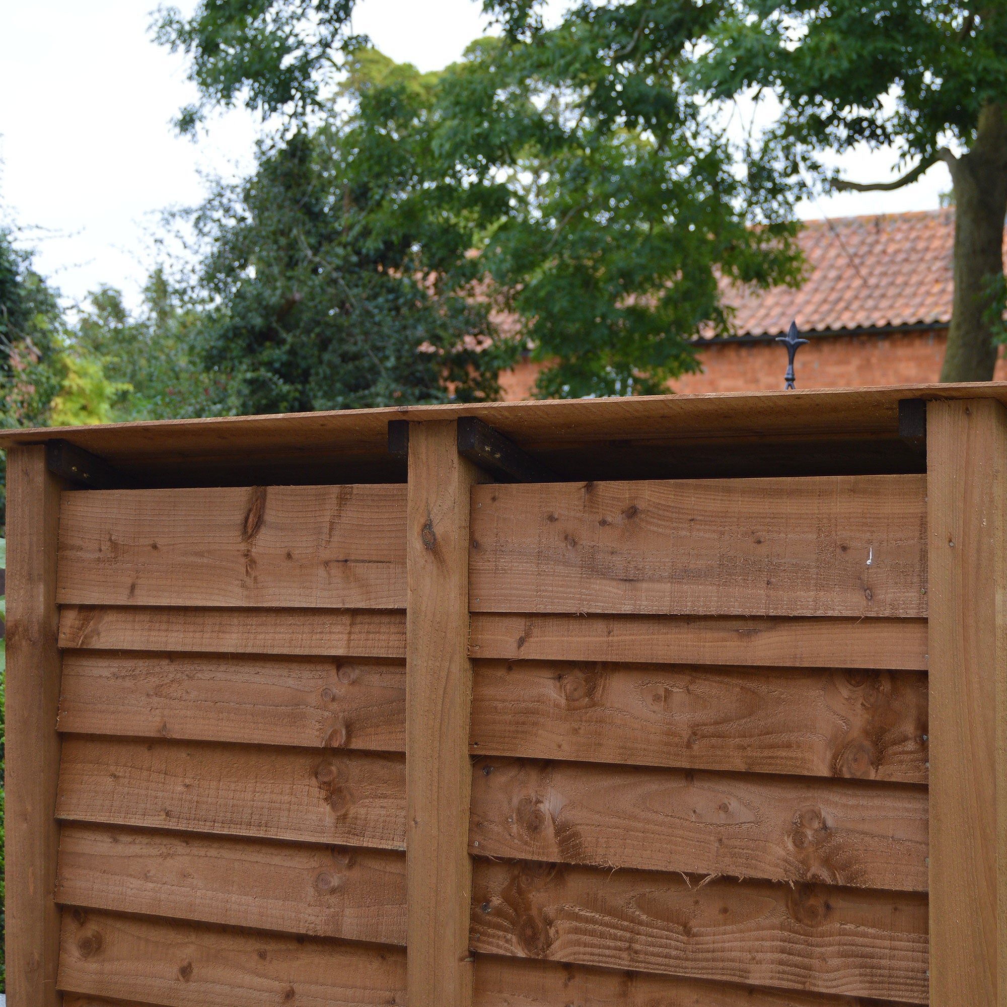 Cottesmore Log Store - Rustic Brown - Solid Panels - 5ft Wide x 6ft Tall