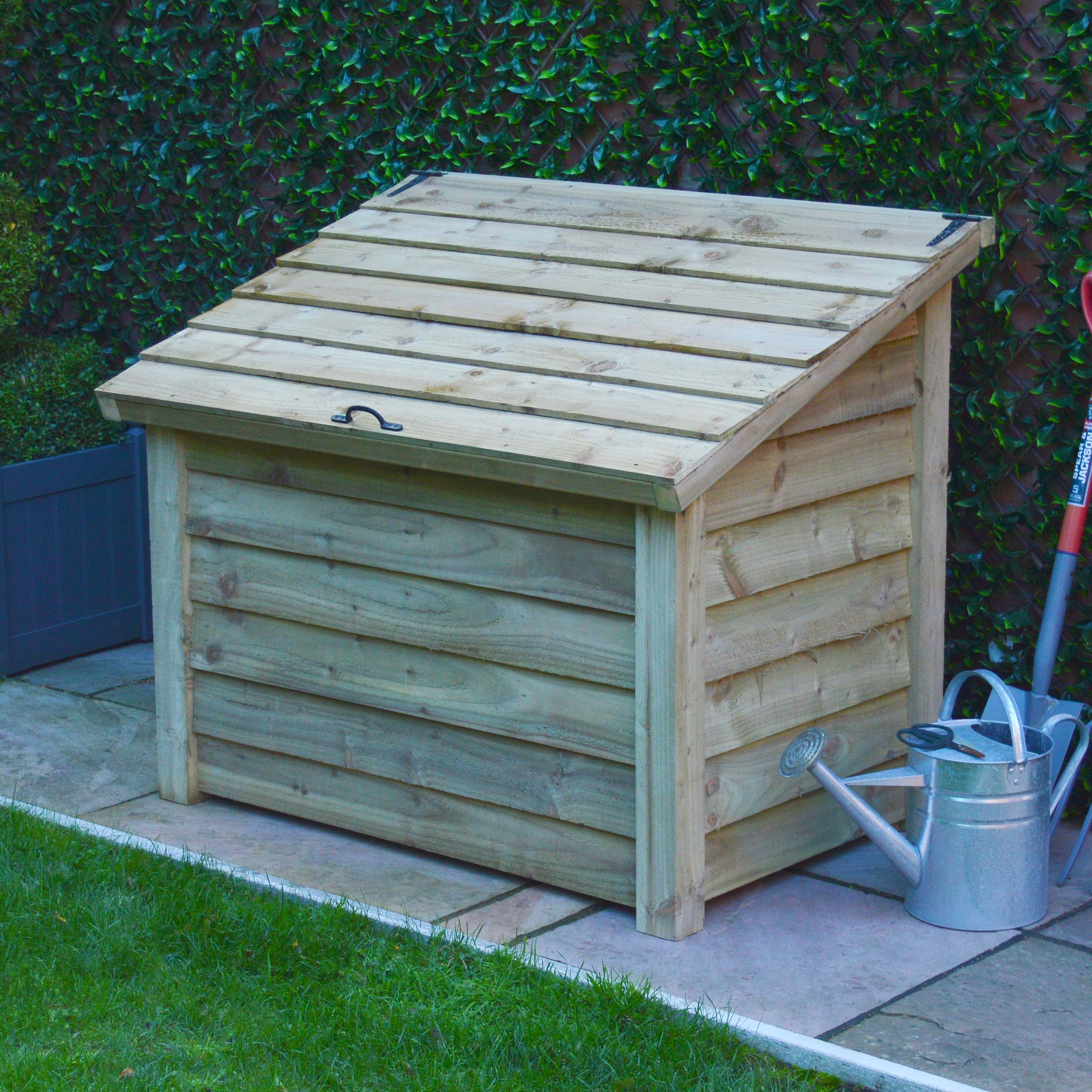 Pickworth Wooden Storage Chest - Light Green - Solid Base - 1.25m Width x 0.85m Depth