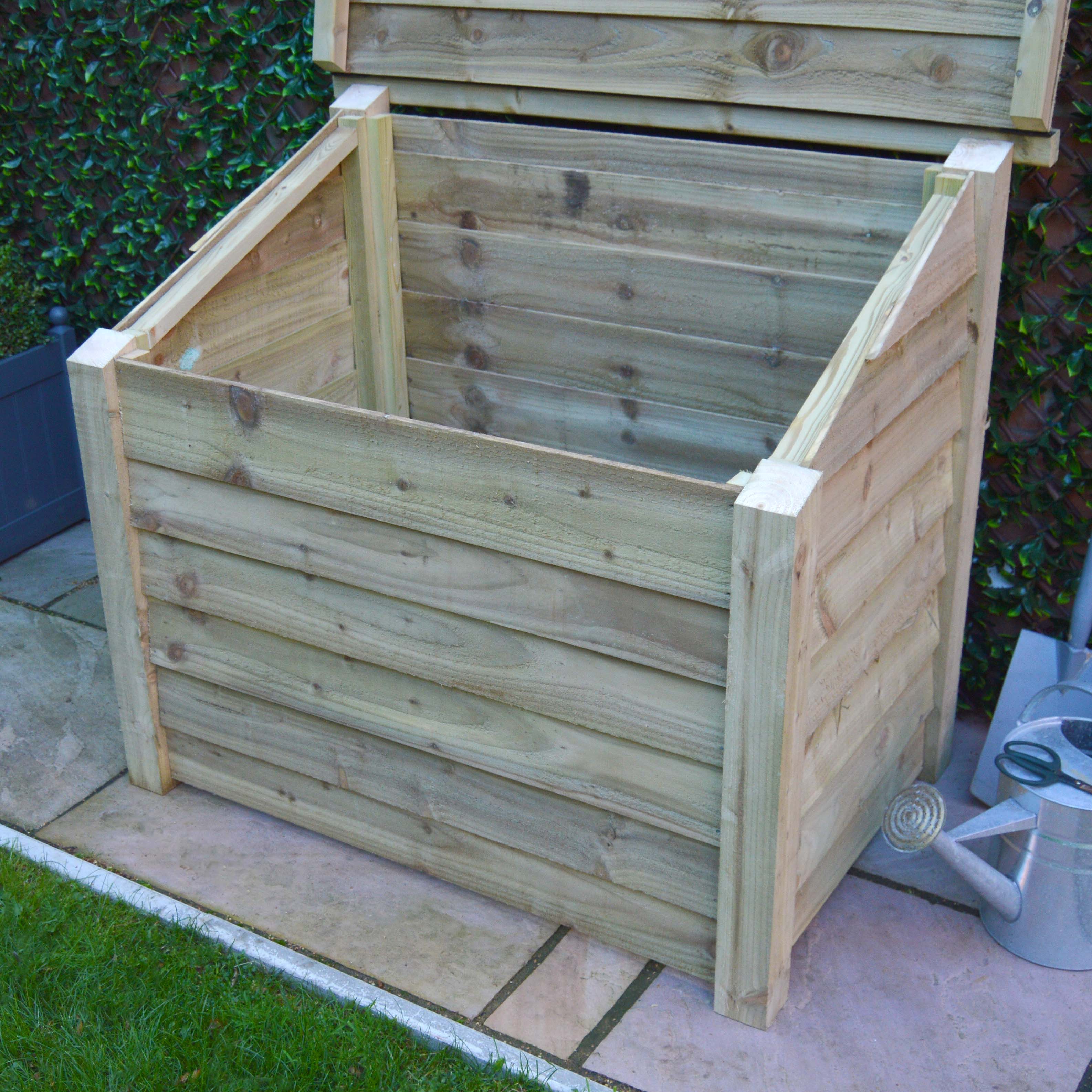 Pickworth Wooden Storage Chest - Light Green - Solid Base - 1.25m Width x 0.85m Depth