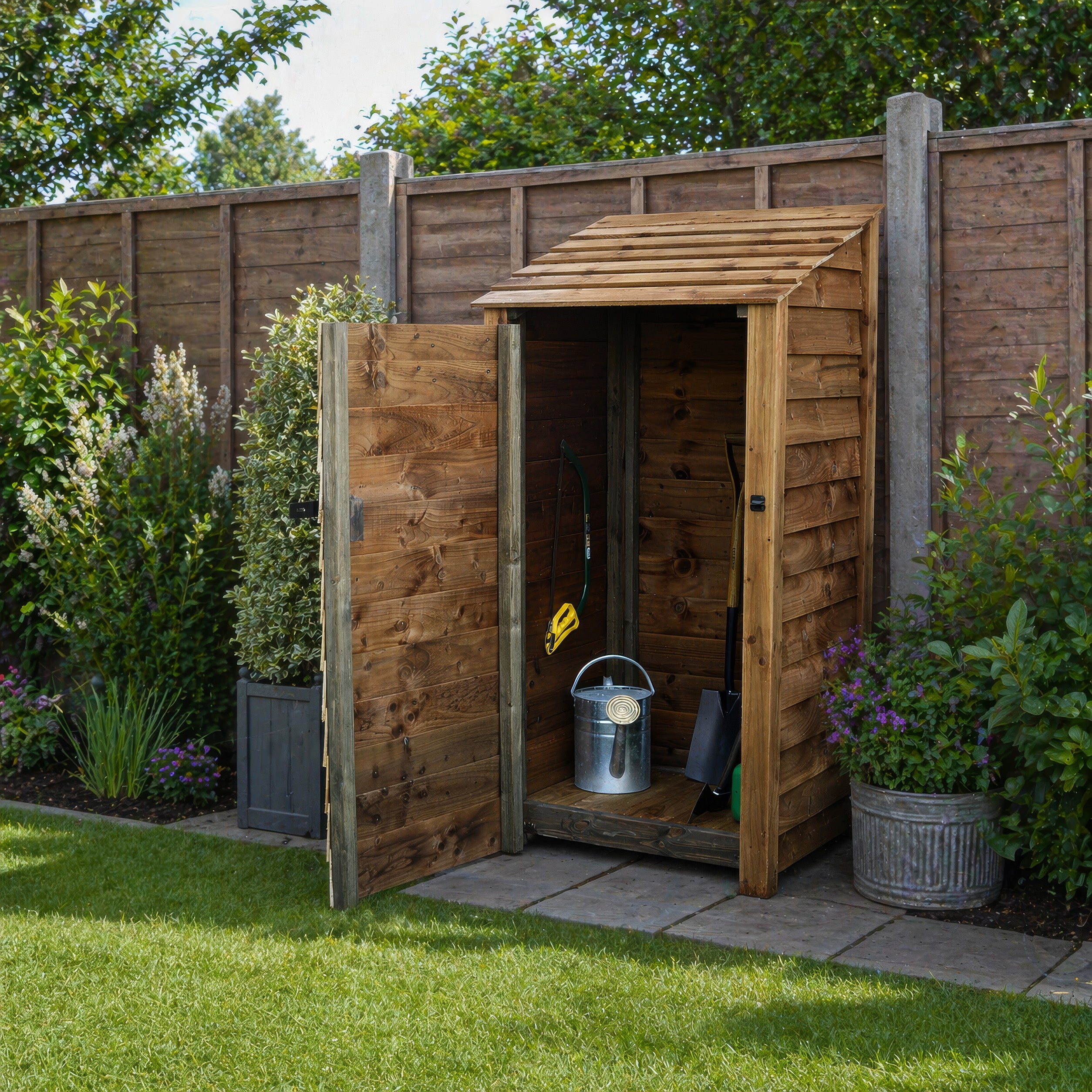 Burley Tool Store - Rustic Brown - 3ft Wide x 6ft Tall