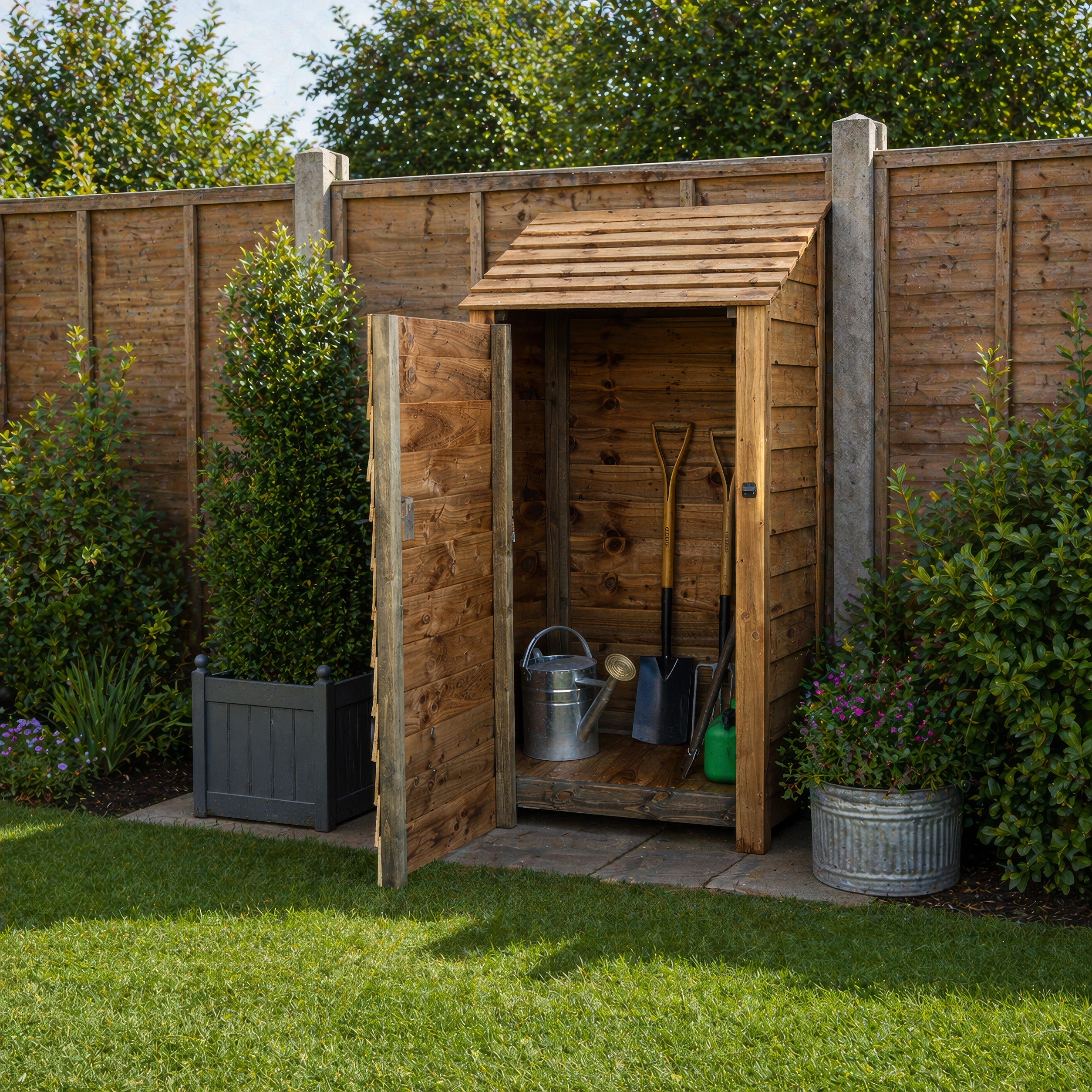 Burley Tool Store - Rustic Brown - 3ft Wide x 6ft Tall
