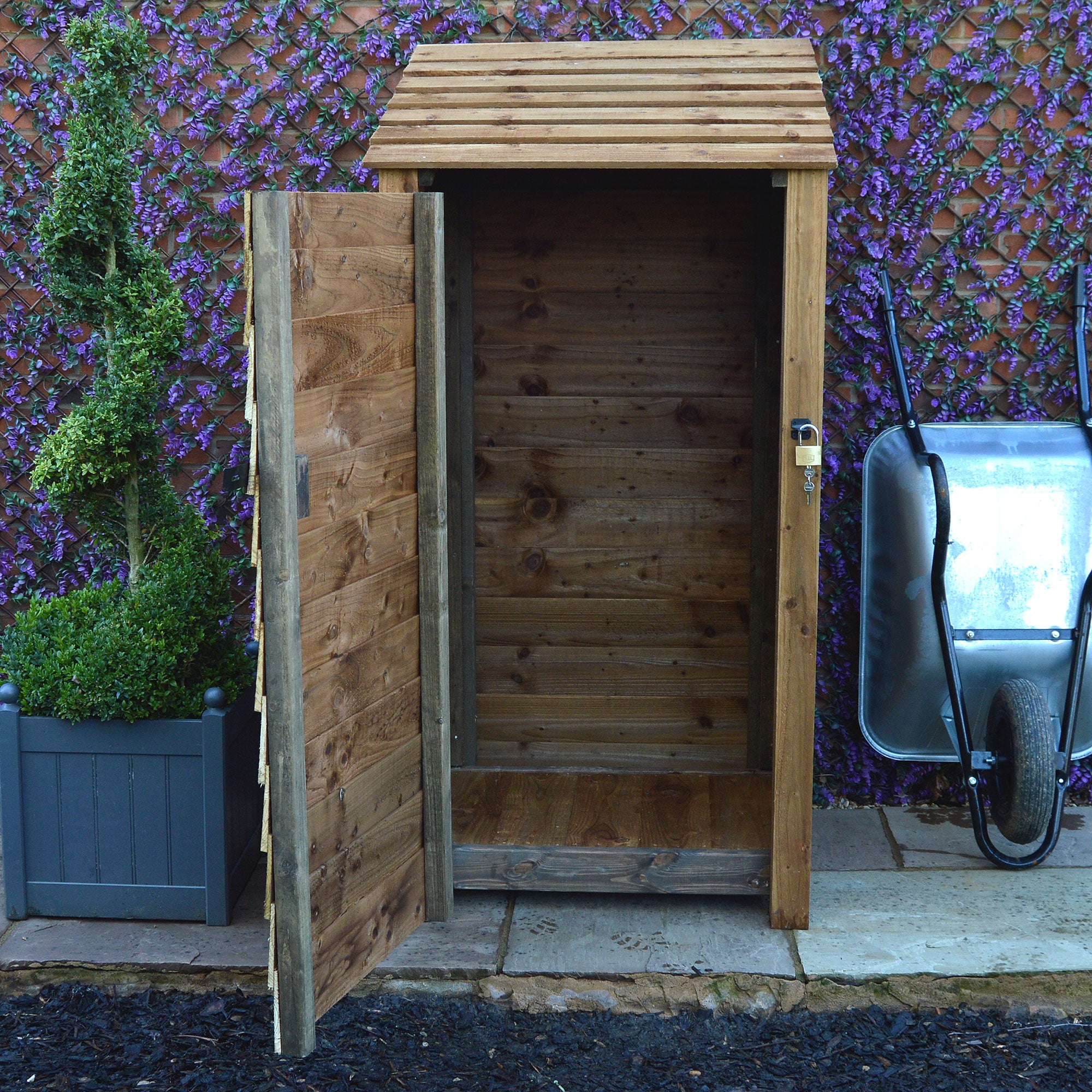 Burley Tool Store - Rustic Brown - 3ft Wide x 6ft Tall