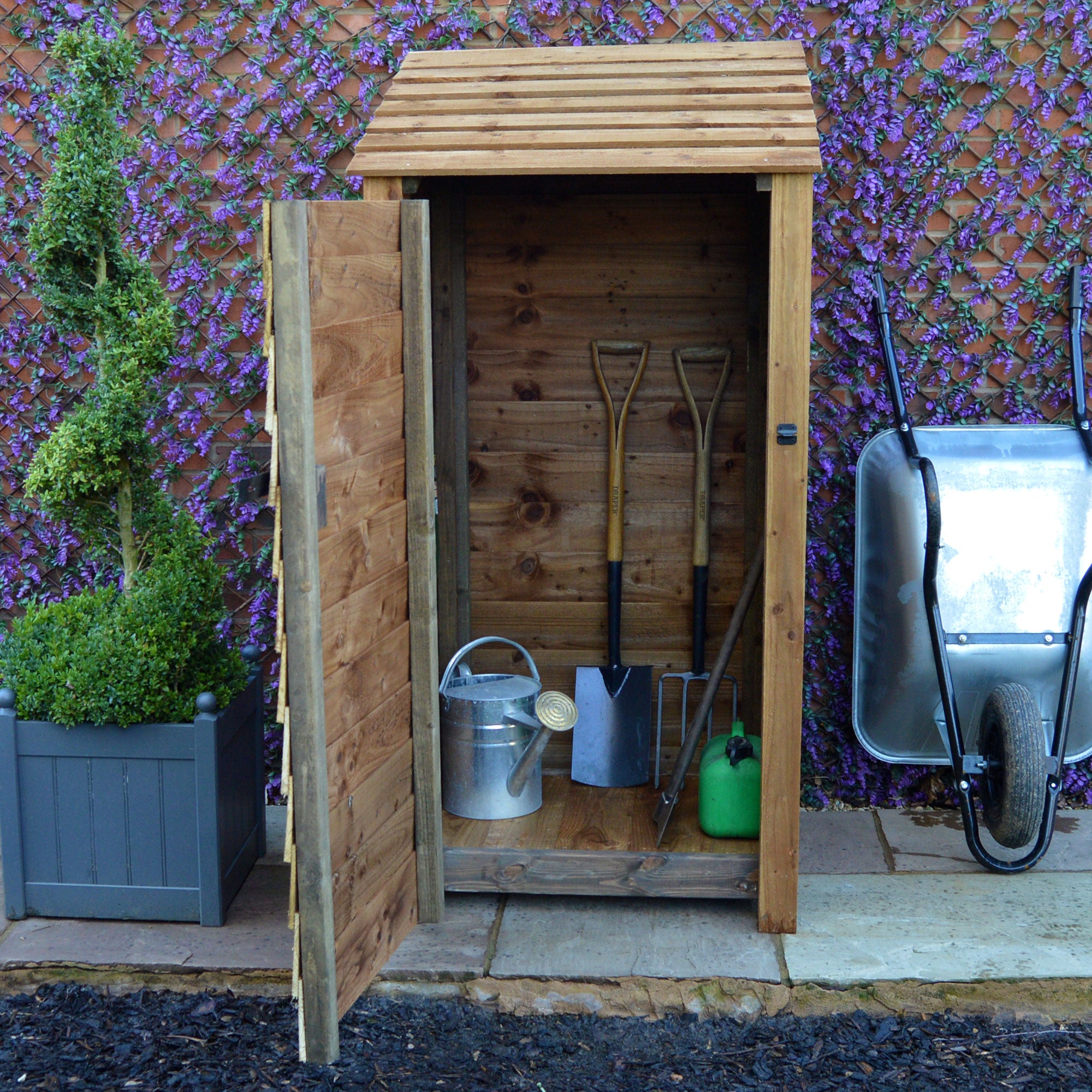 Burley Tool Store - Rustic Brown - 3ft Wide x 6ft Tall