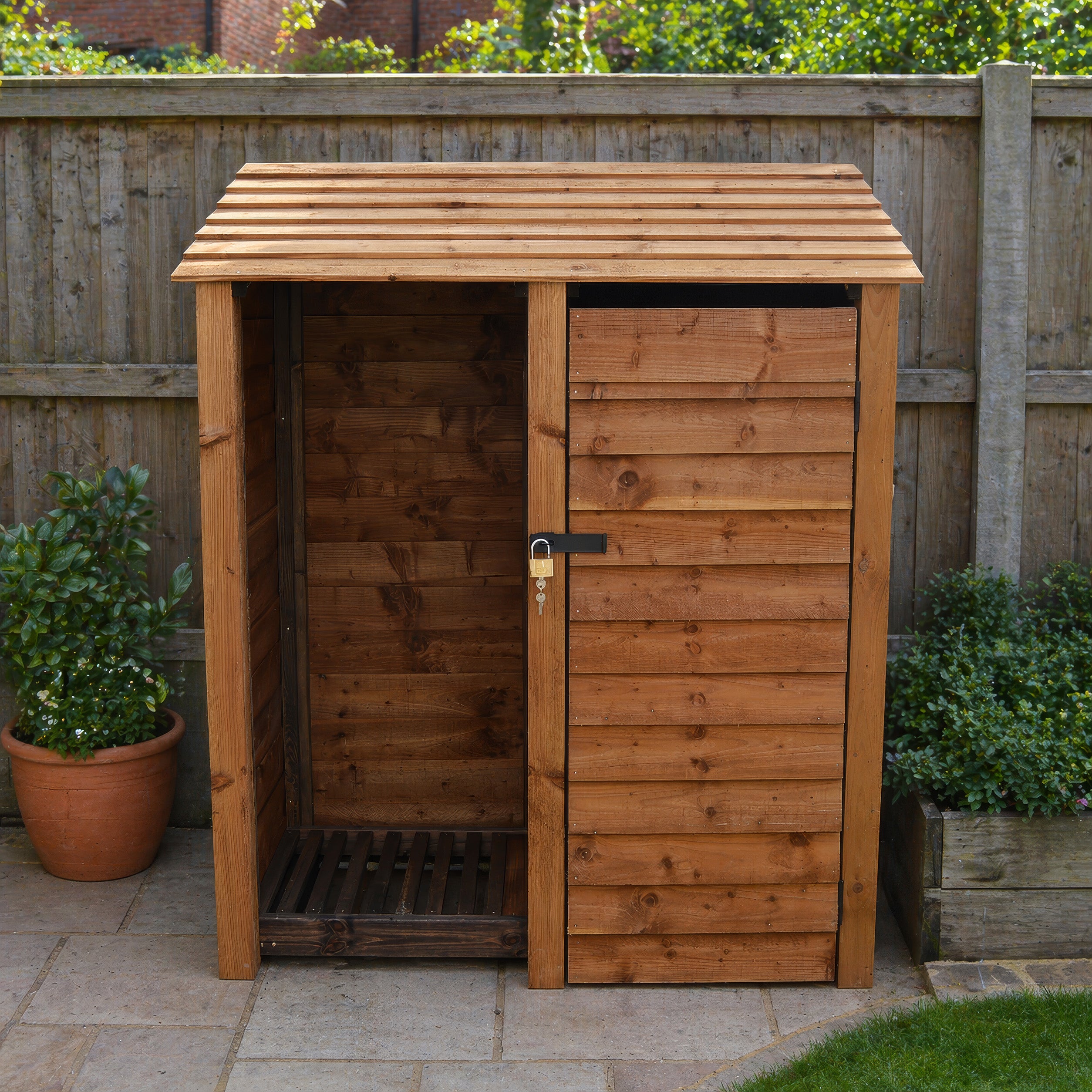 Cottesmore Tool Store - Rustic Brown - 5ft Wide x 6ft Tall