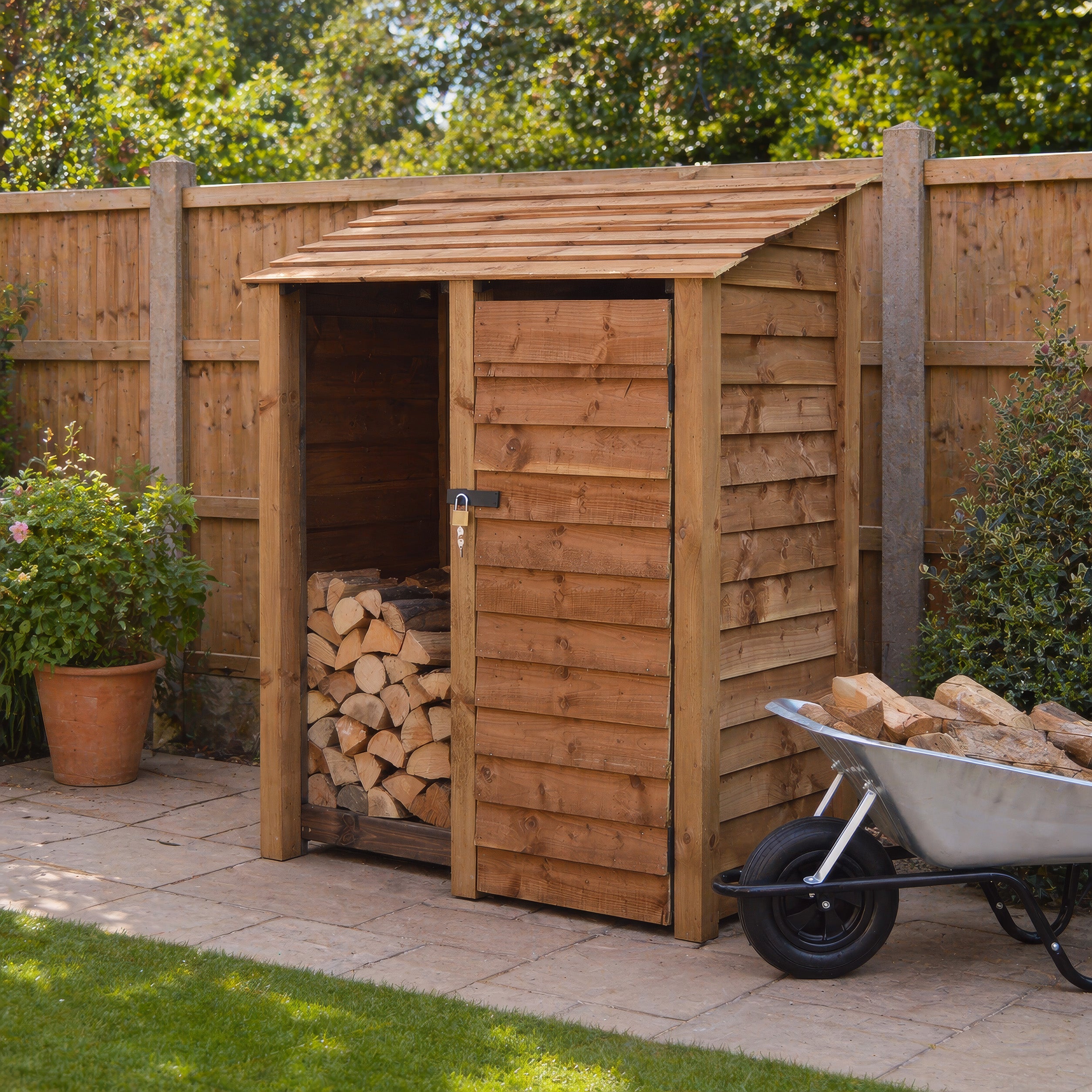 Cottesmore Tool Store - Rustic Brown - 5ft Wide x 6ft Tall