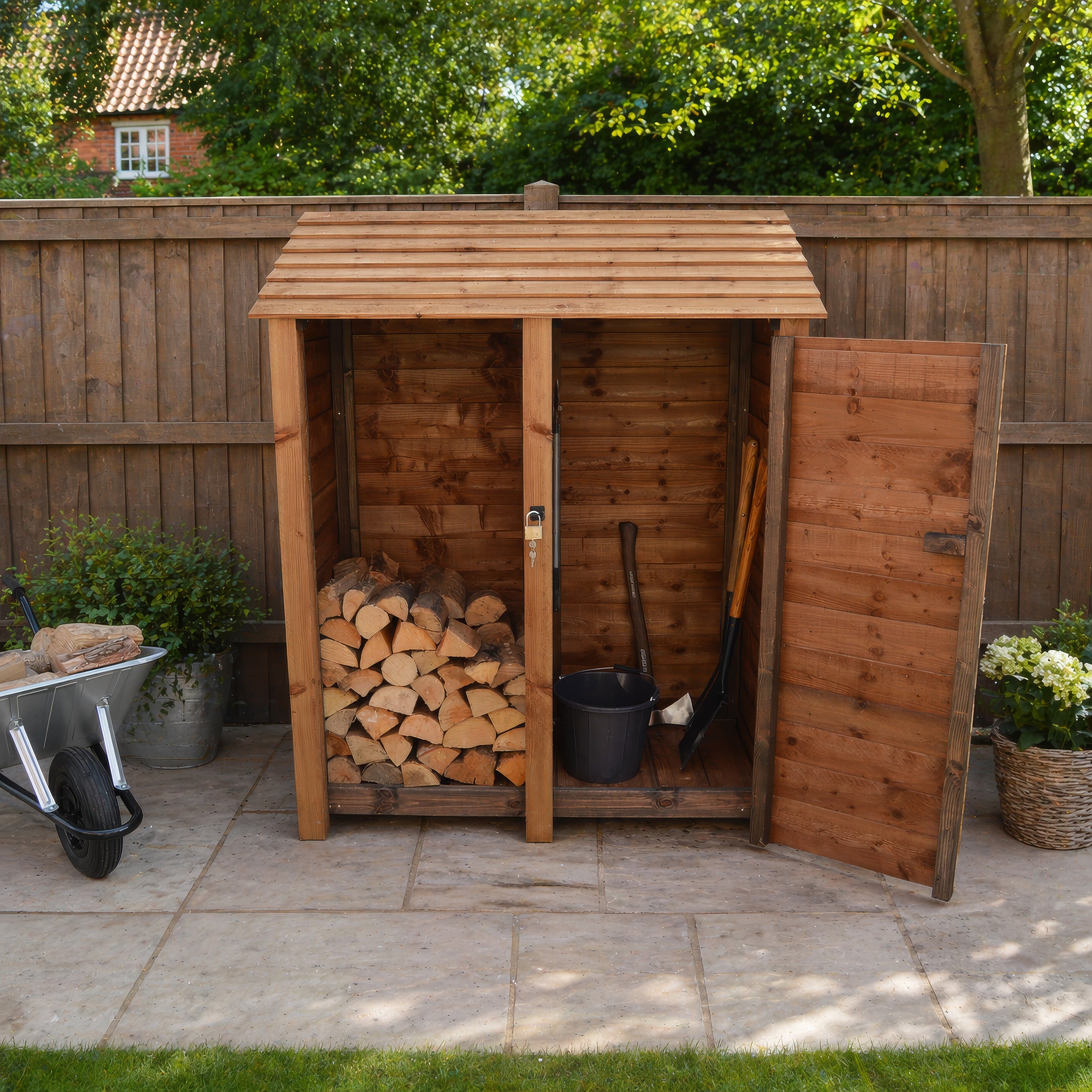 Cottesmore Tool Store - Rustic Brown - 5ft Wide x 6ft Tall