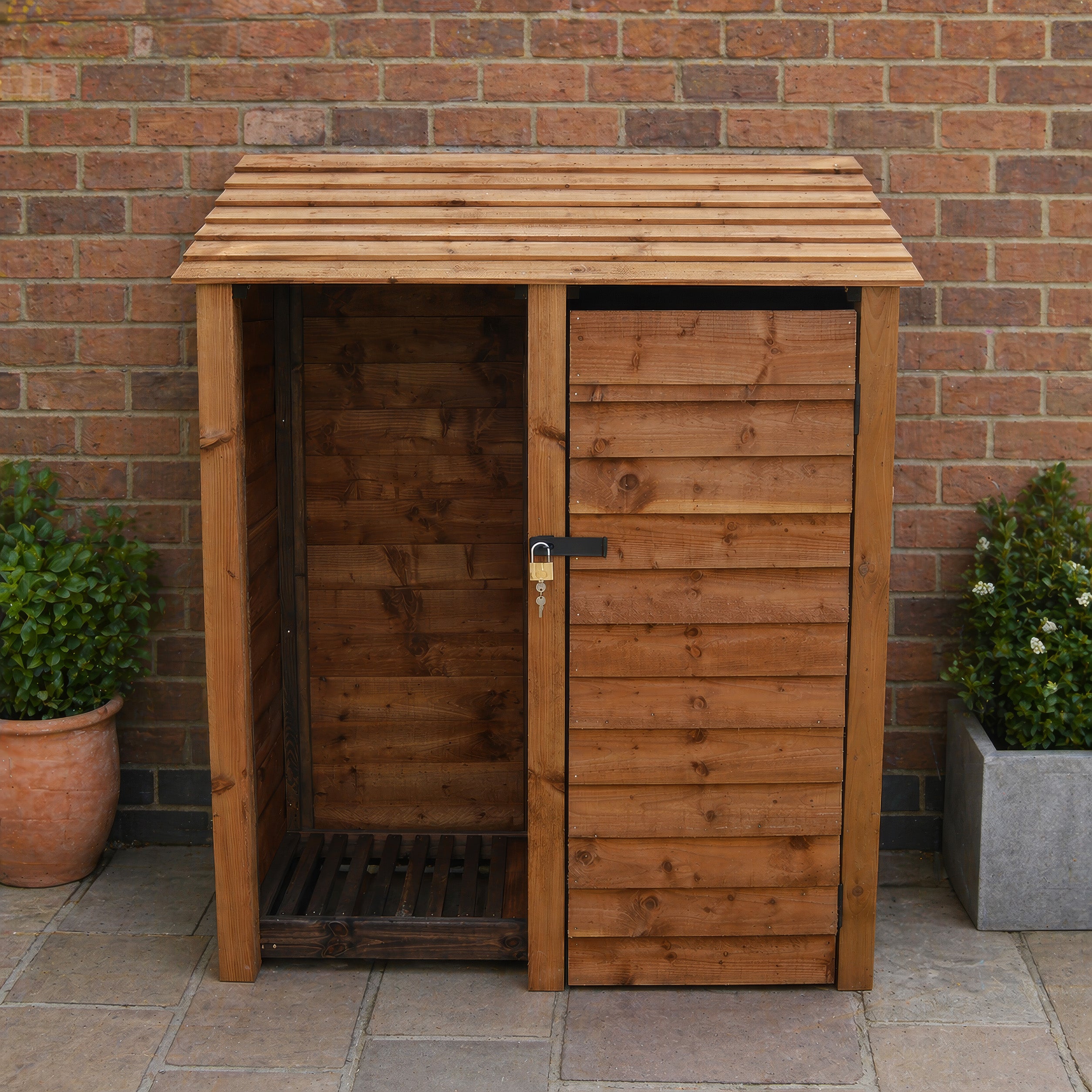 Cottesmore Tool Store - Rustic Brown - 5ft Wide x 6ft Tall