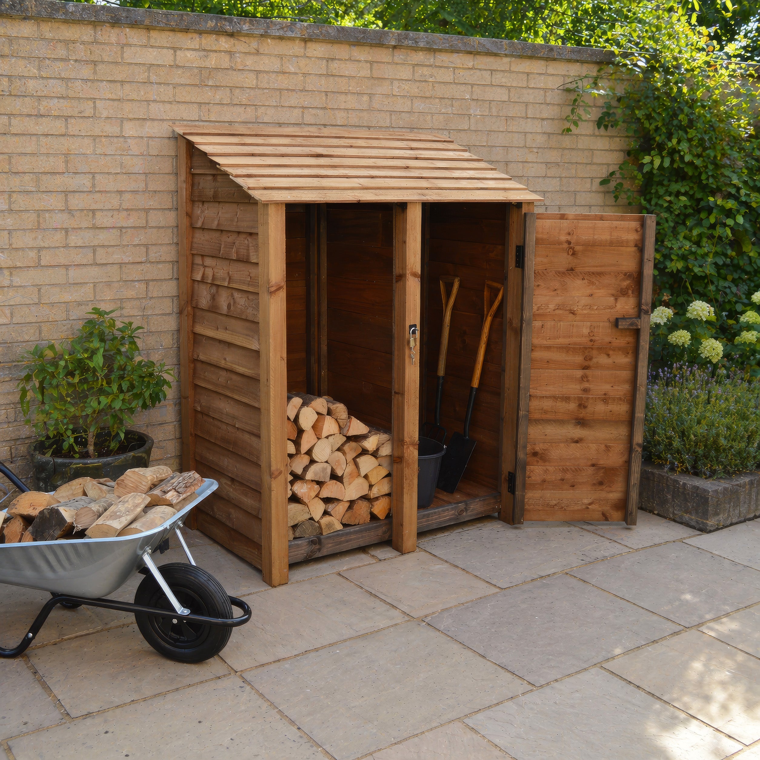 Cottesmore Tool Store - Rustic Brown - 5ft Wide x 6ft Tall