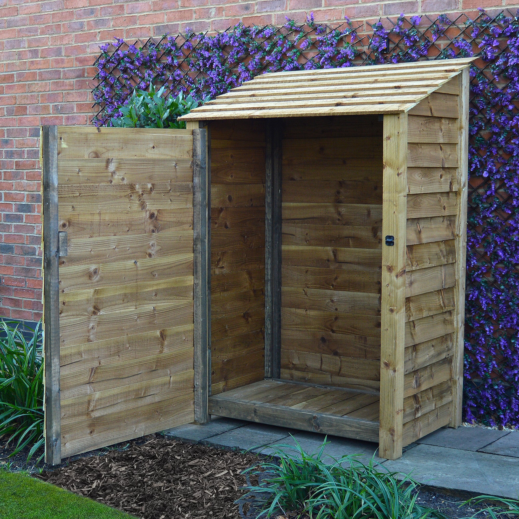 Greetham Tool Store - Rustic Brown - 4ft Wide x 6ft Tall