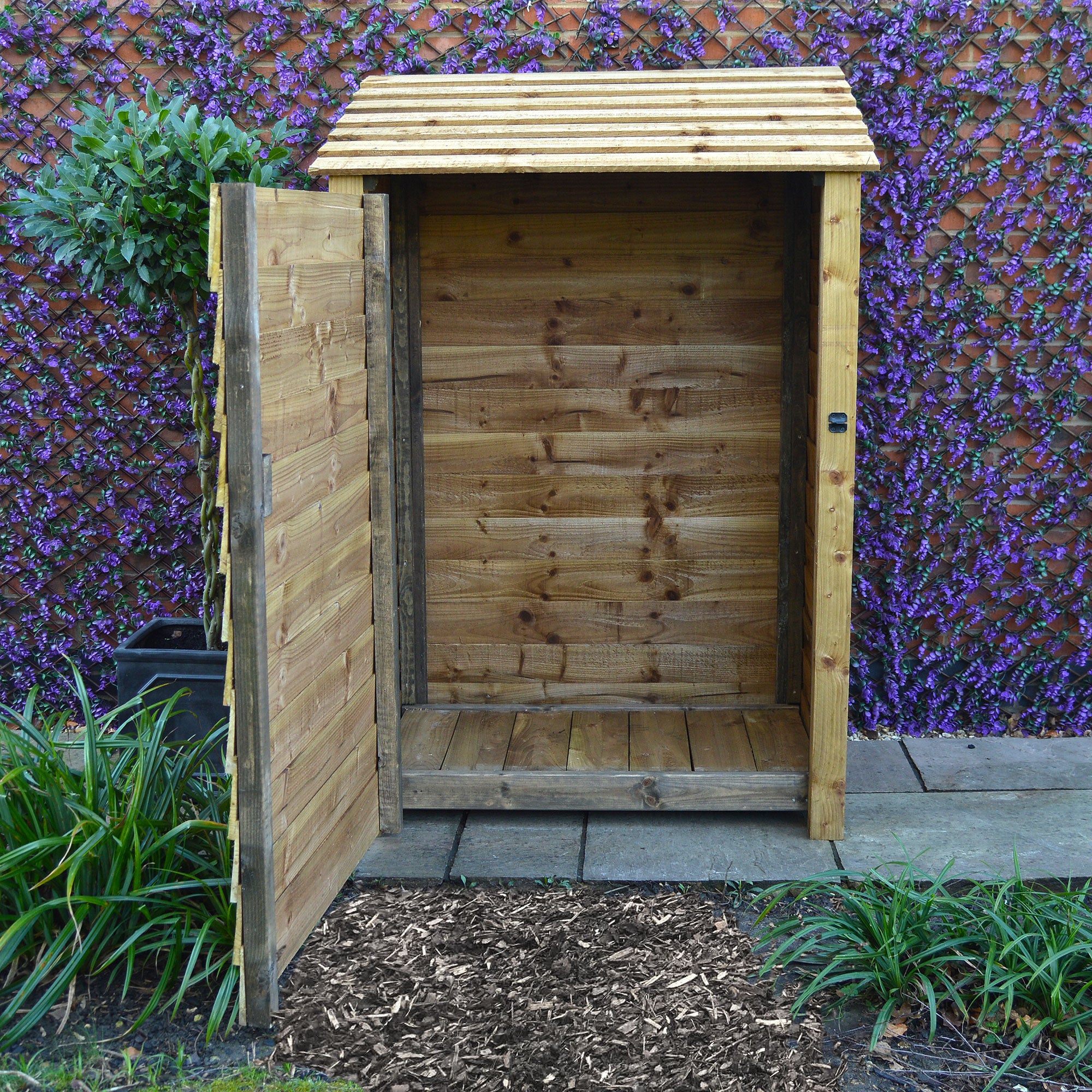 Greetham Tool Store - Rustic Brown - 4ft Wide x 6ft Tall