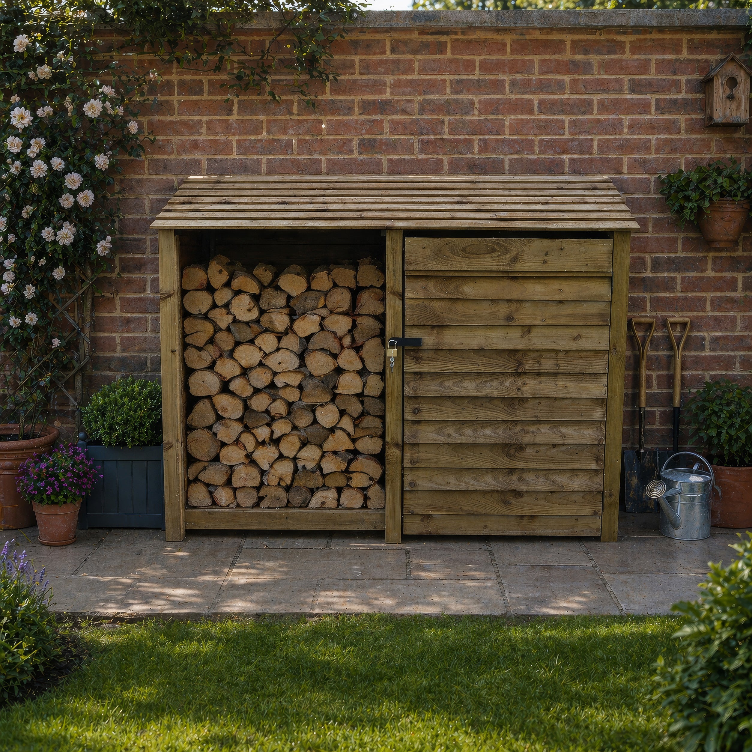 Normanton Tool Store - Rustic Brown - 7ft Wide x 6ft Tall