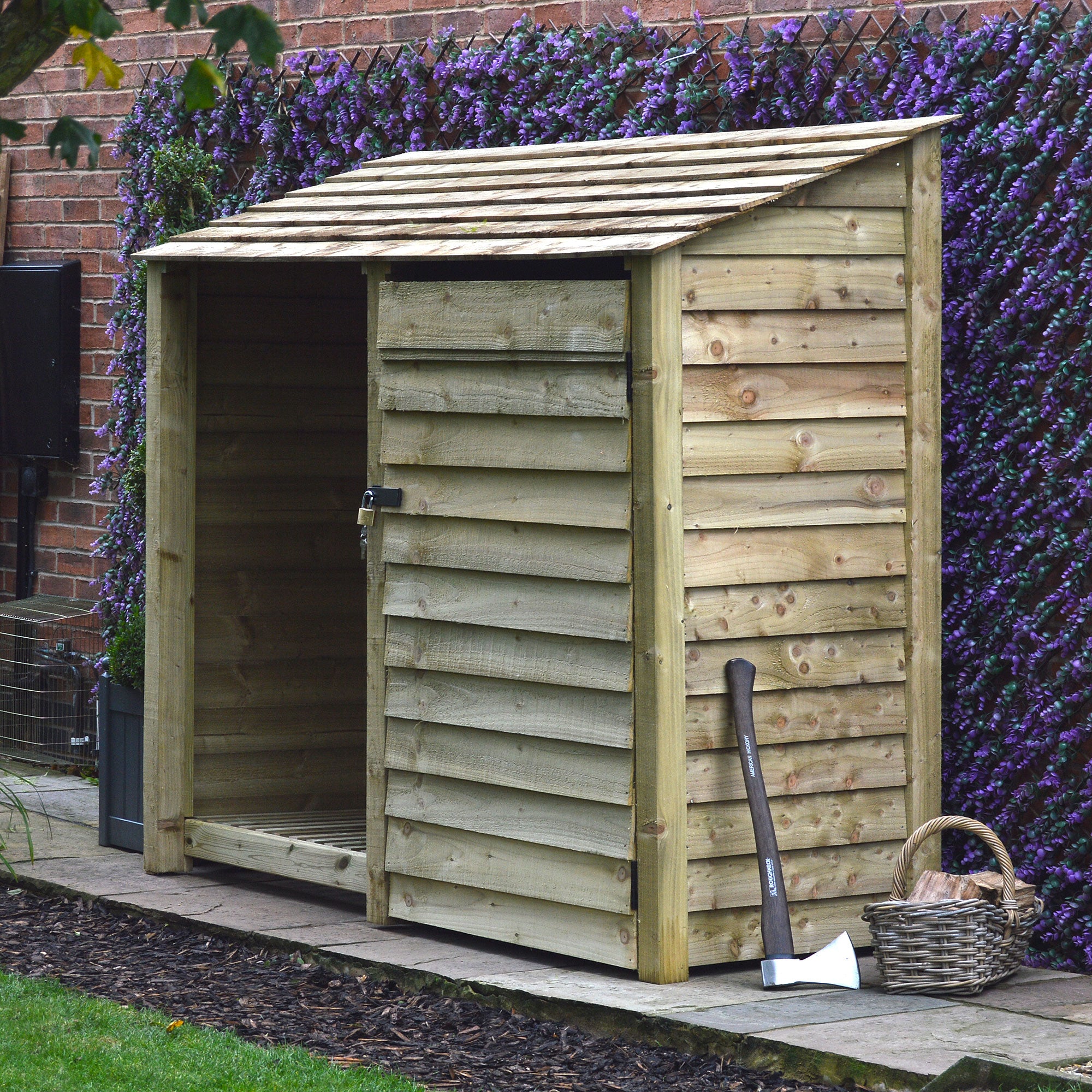 Normanton Tool Store - Light Green - 7ft Wide x 6ft Tall