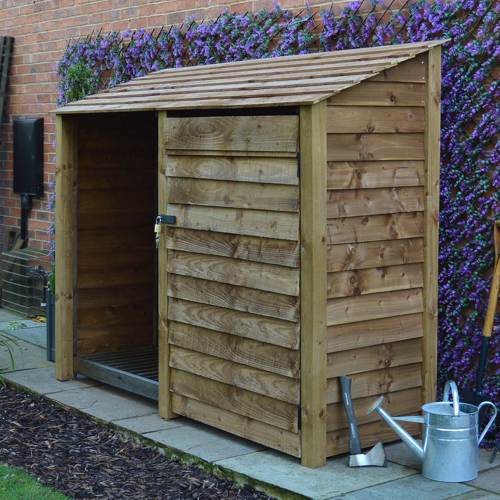 Normanton Tool Store - Rustic Brown - 7ft Wide x 6ft Tall