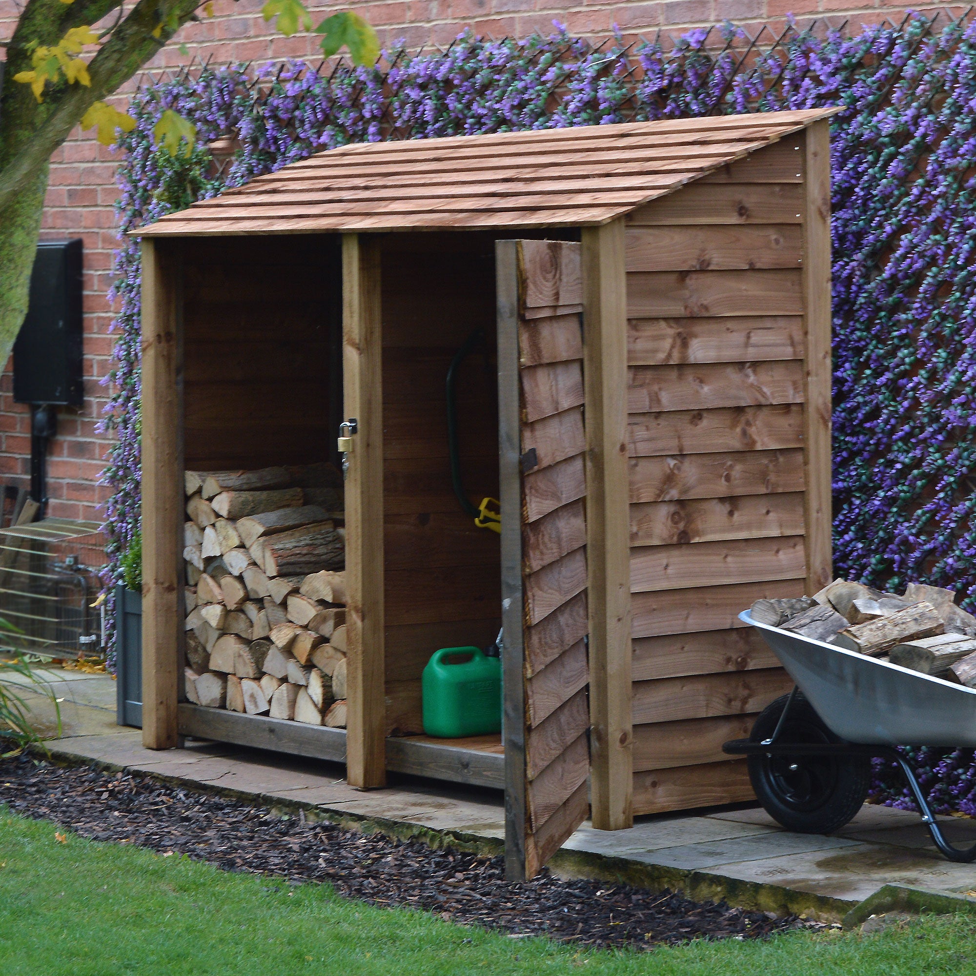 Normanton Tool Store - Rustic Brown - 7ft Wide x 6ft Tall