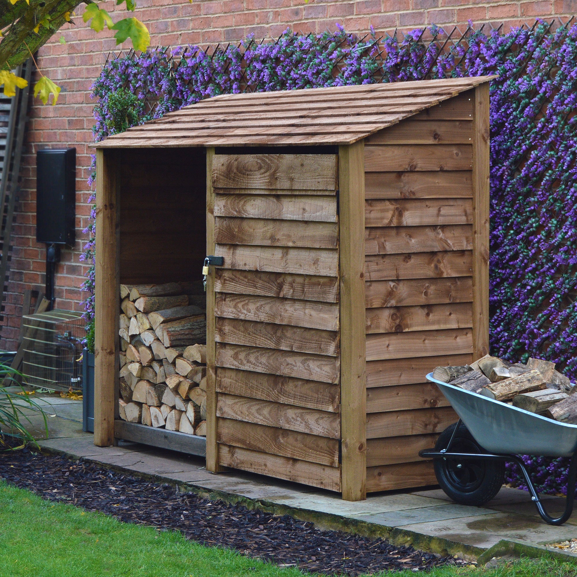 Normanton Tool Store - Rustic Brown - 7ft Wide x 6ft Tall