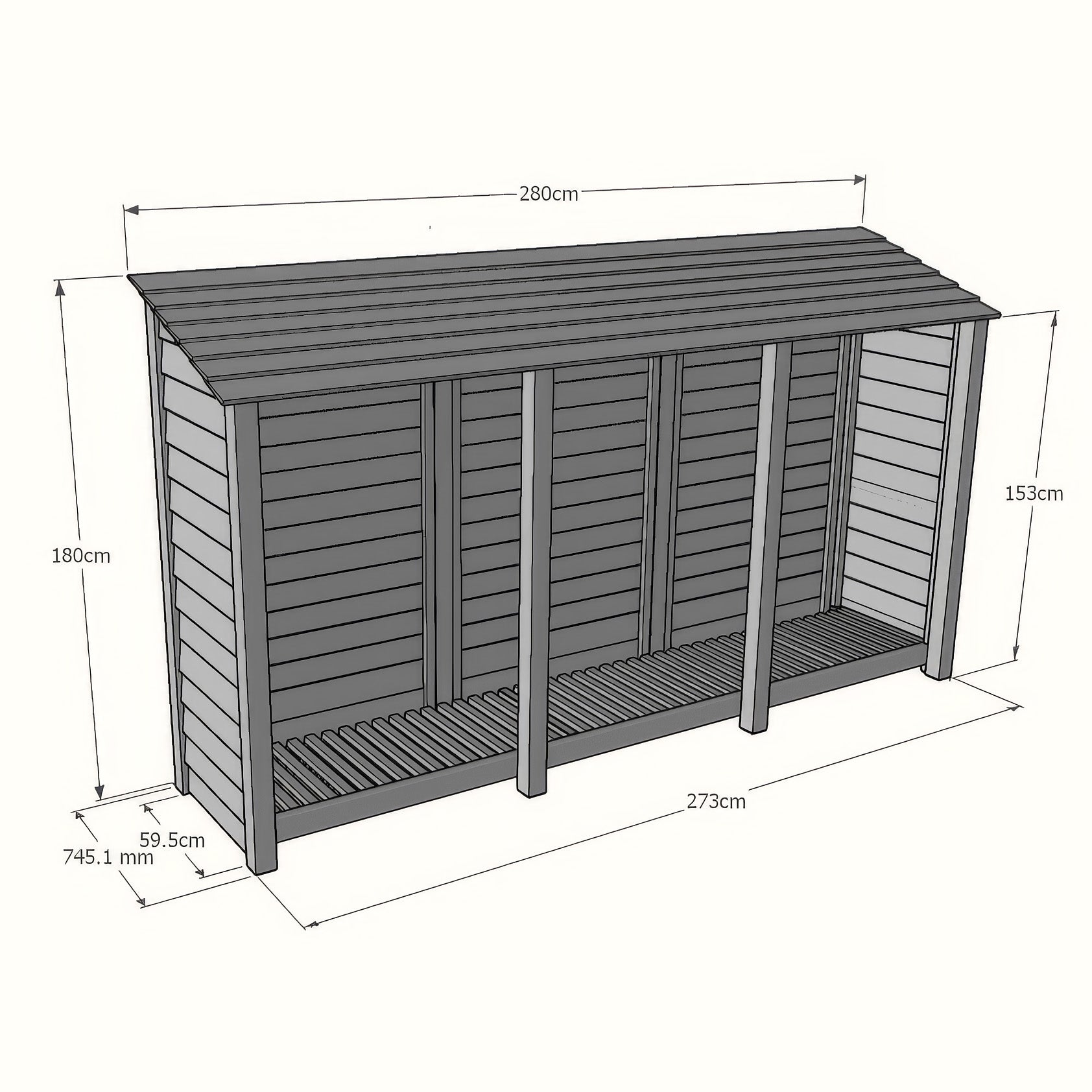 Ryhall Tool Store - Rustic Brown - 9ft Wide x 6ft Tall