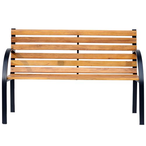 Garden Bench, 122Lx60Wx80H cm - Steel/Wood