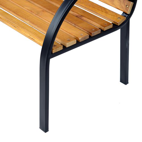 Garden Bench, 122Lx60Wx80H cm - Steel/Wood
