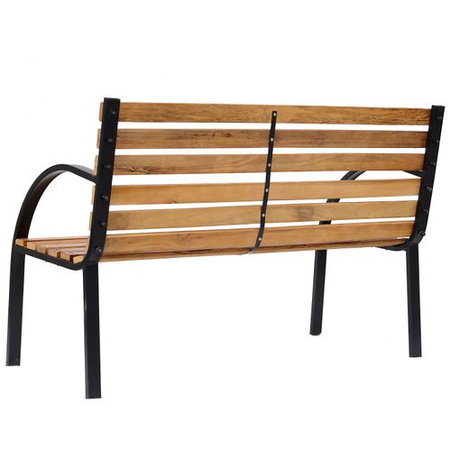 Garden Bench, 122Lx60Wx80H cm - Steel/Wood