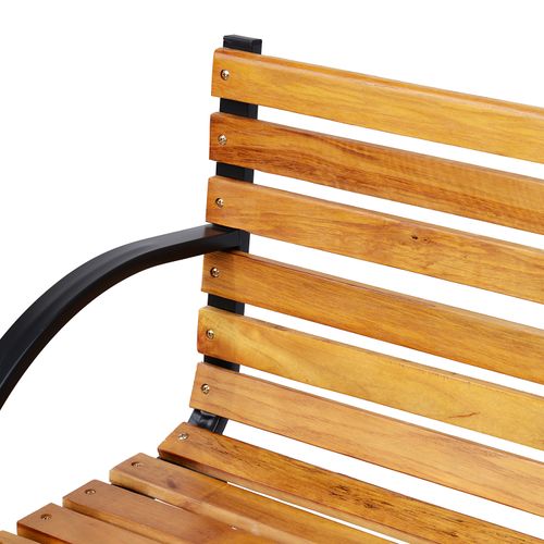 Garden Bench, 122Lx60Wx80H cm - Steel/Wood