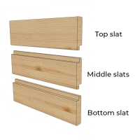 Wall Mounted Box Pergola - Privacy Panels