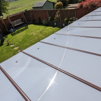 Polycarbonate Roof Carport - 2m Depth