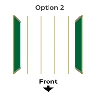 Wall Mounted Box Pergola - Privacy Panels