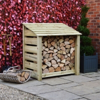 Greetham Log Store - 4ft Tall x 4ft Wide - Clearance